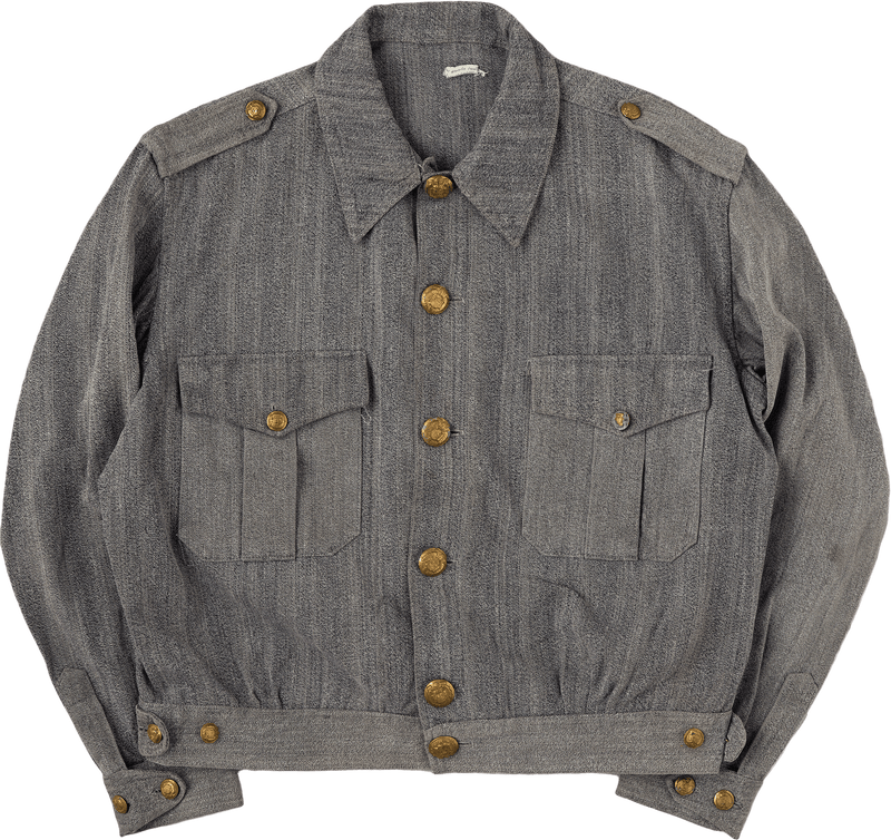 【~40's】Spanish Army Salt & Pepper Cotton Jacket