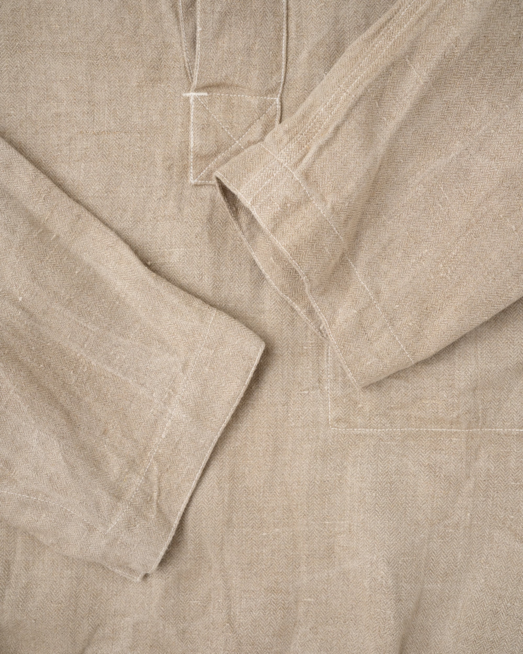 【~40's】WWII German Navy Drillich HBT Linen Work Smock Size.2 "Kriegsmarine"