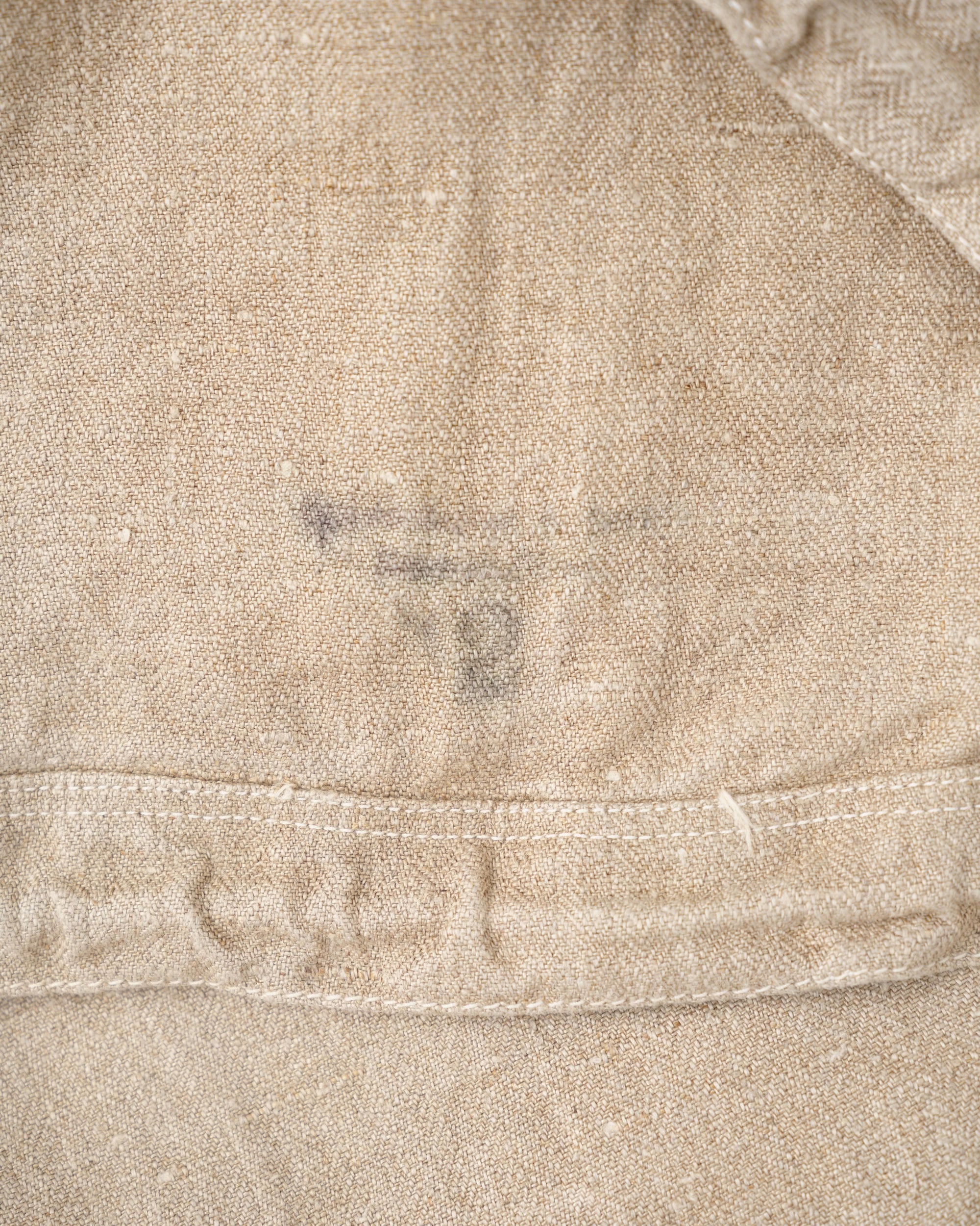 【~40's】WWII German Navy Drillich HBT Linen Work Smock Size.2 "Kriegsmarine"