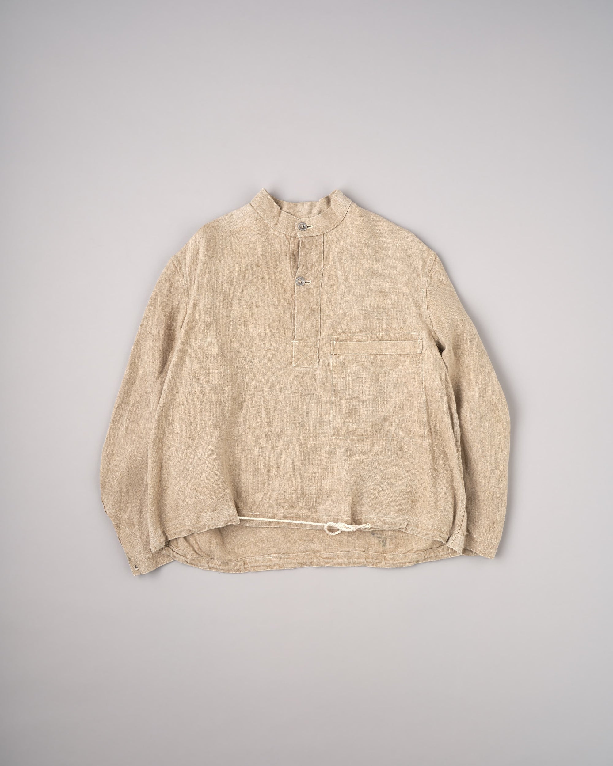 【~40's】WWII German Navy Drillich HBT Linen Work Smock Size.2 "Kriegsmarine"