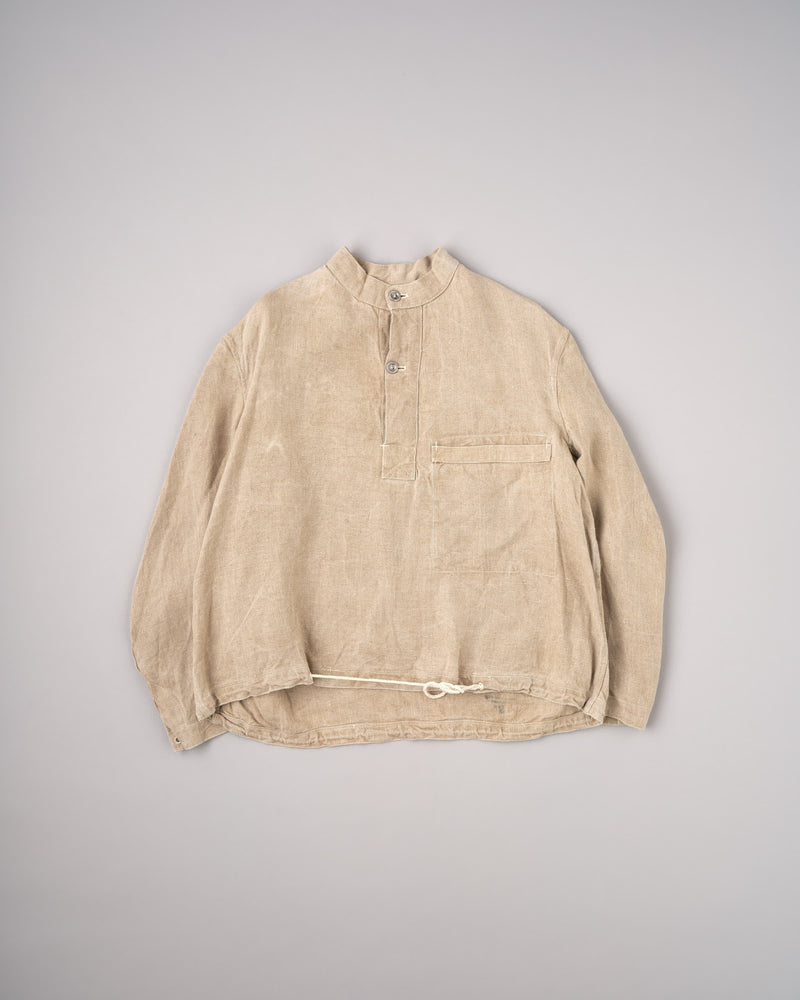 【~40's】WWII German Navy Drillich HBT Linen Work Smock Size.2 "Kriegsmarine"