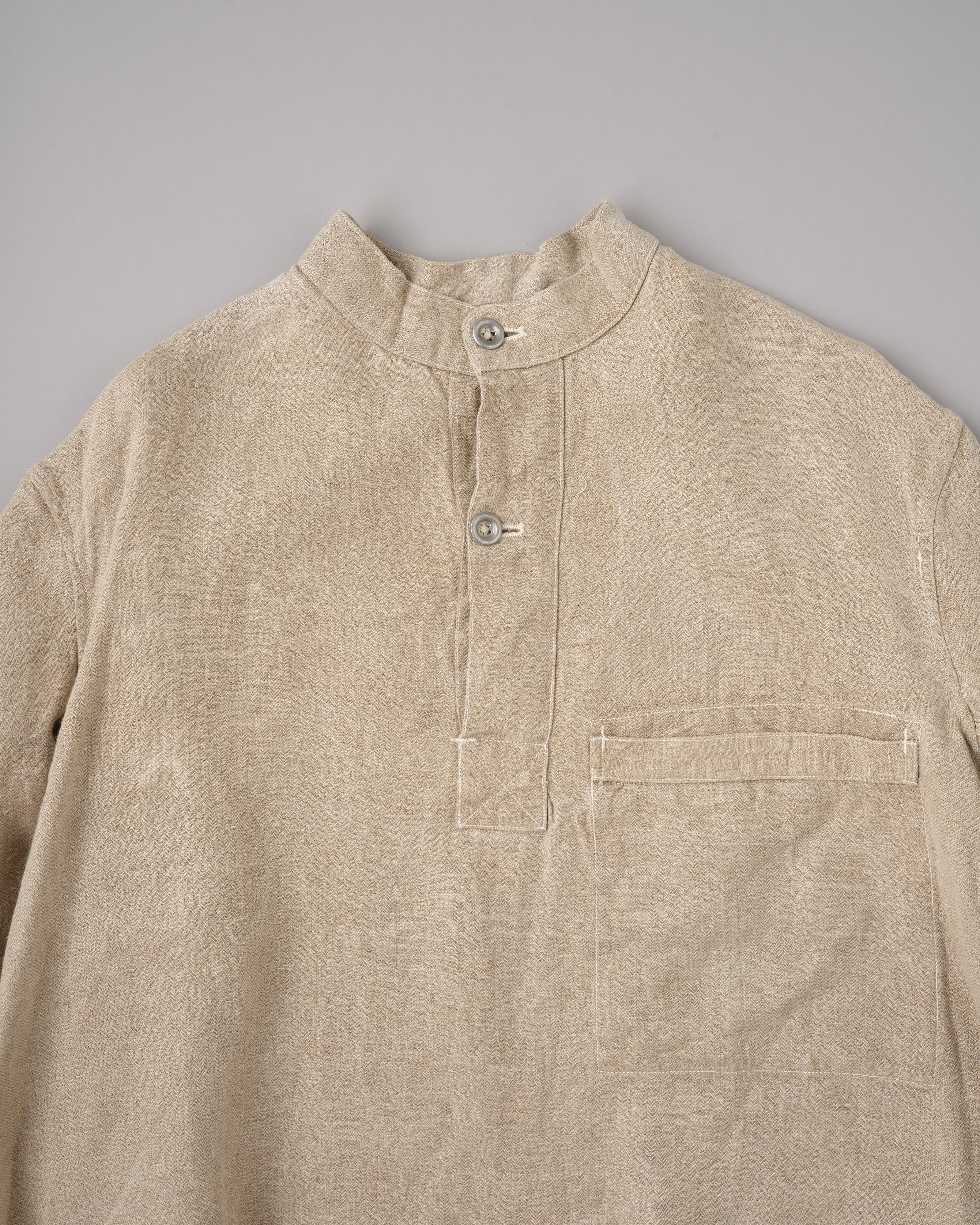 40's] WWII German Navy Drillich HBT Linen Work Smock Size.2