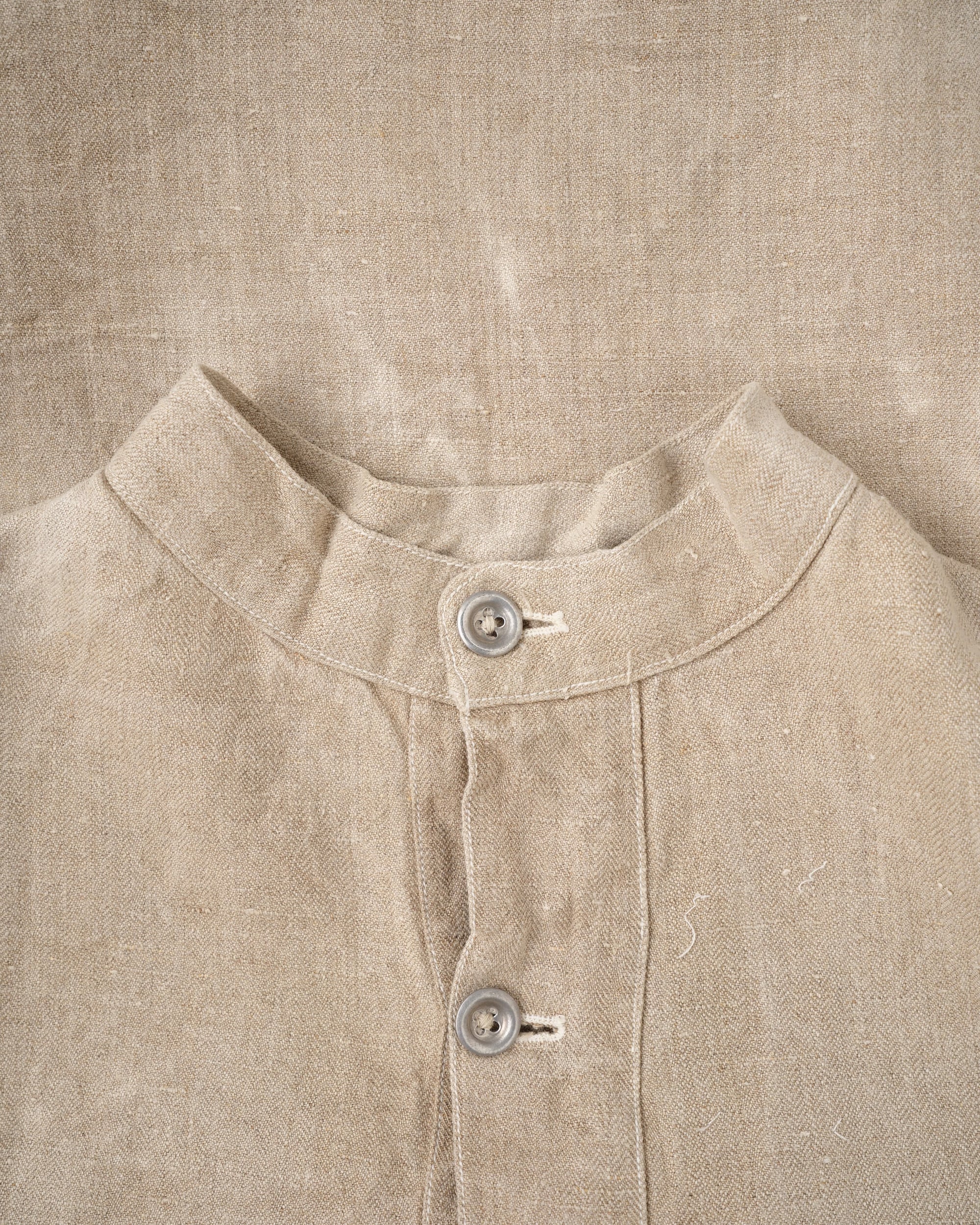 【~40's】WWII German Navy Drillich HBT Linen Work Smock Size.2 "Kriegsmarine"
