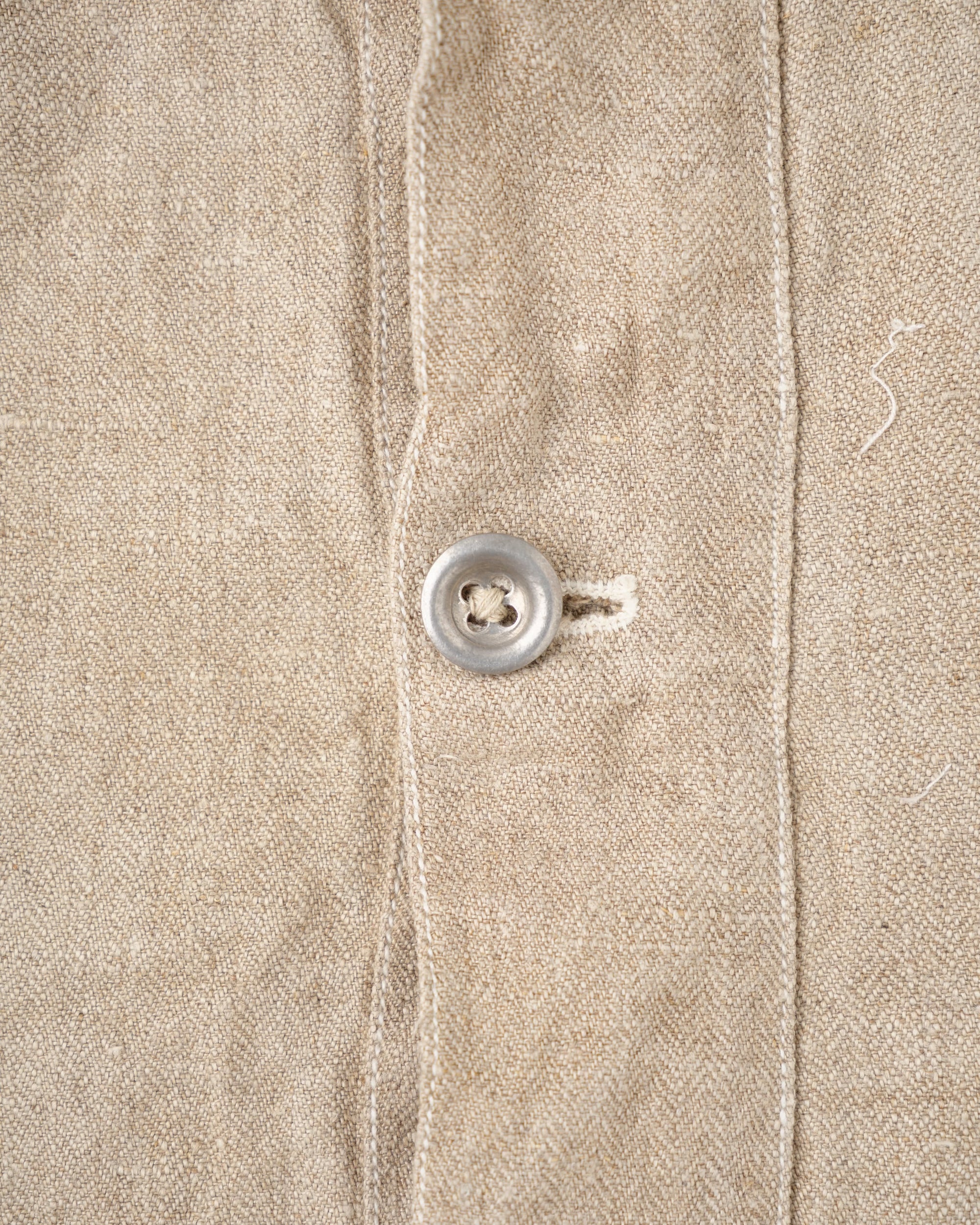 【~40's】WWII German Navy Drillich HBT Linen Work Smock Size.2 "Kriegsmarine"