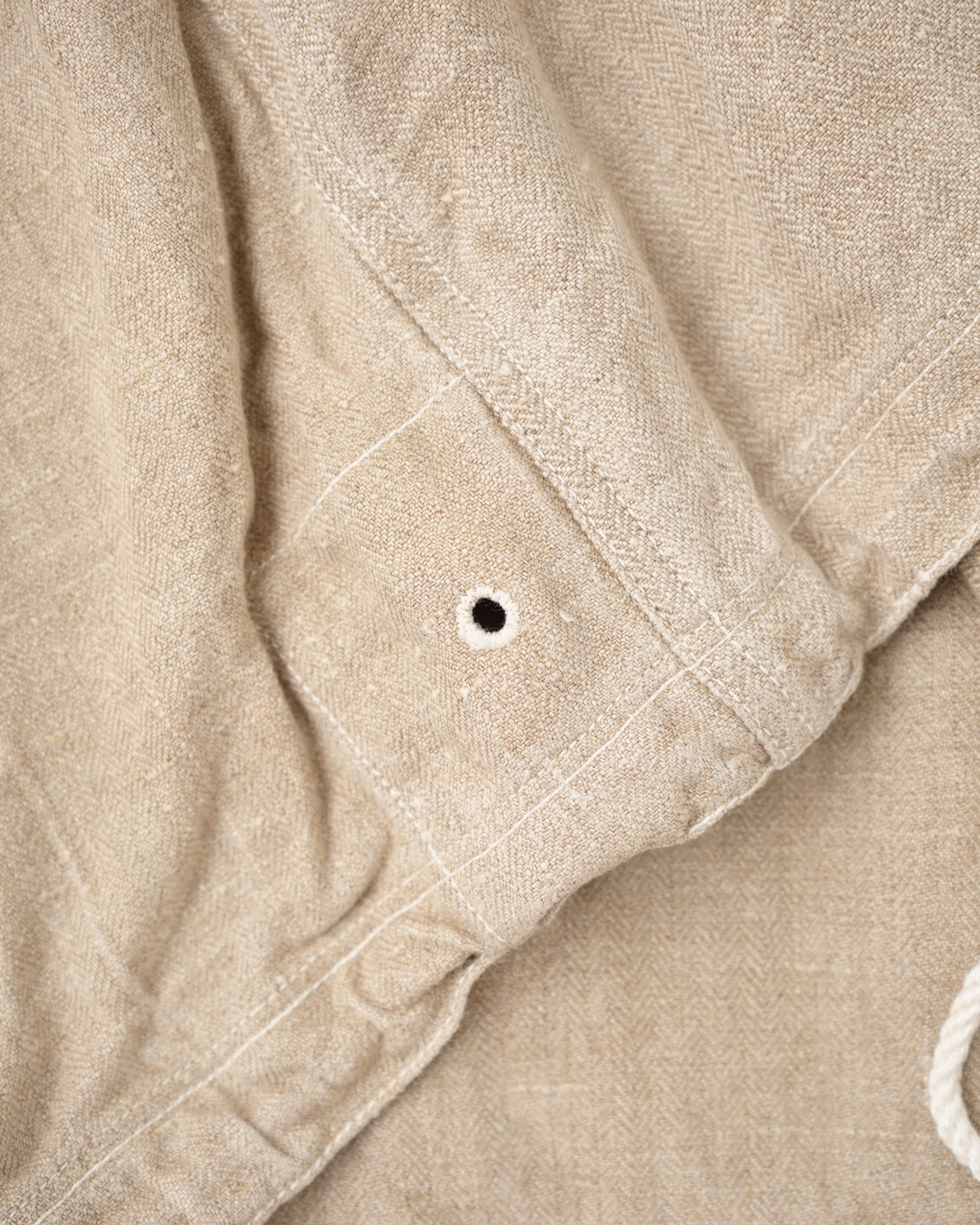 40's] WWII German Navy Drillich HBT Linen Work Smock Size.2