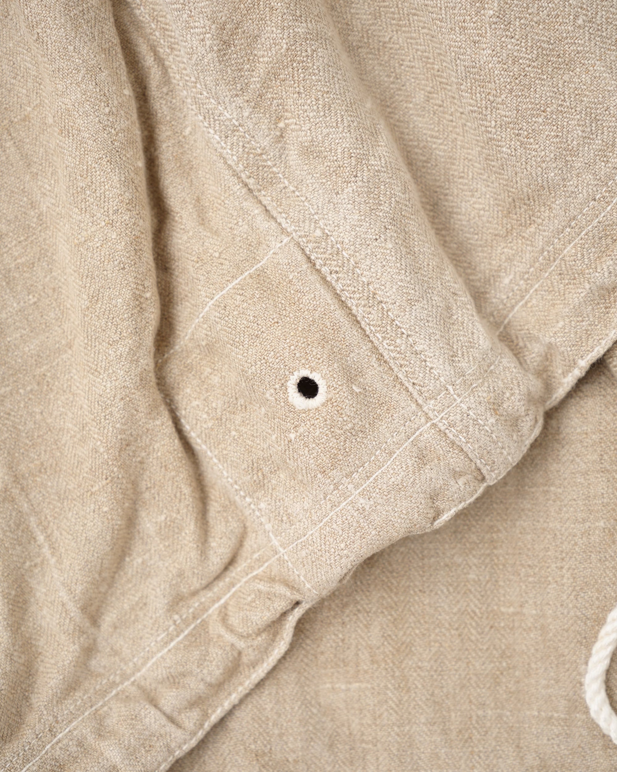 【~40's】WWII German Navy Drillich HBT Linen Work Smock Size.2 "Kriegsmarine"