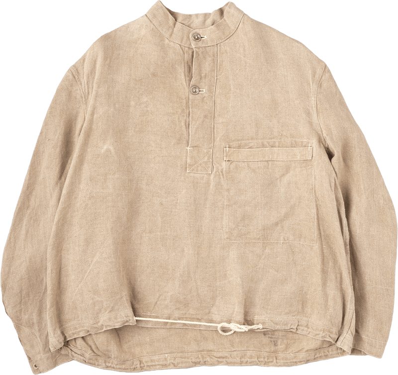 【~40's】WWII German Navy Drillich HBT Linen Work Smock Size.2 "Kriegsmarine"