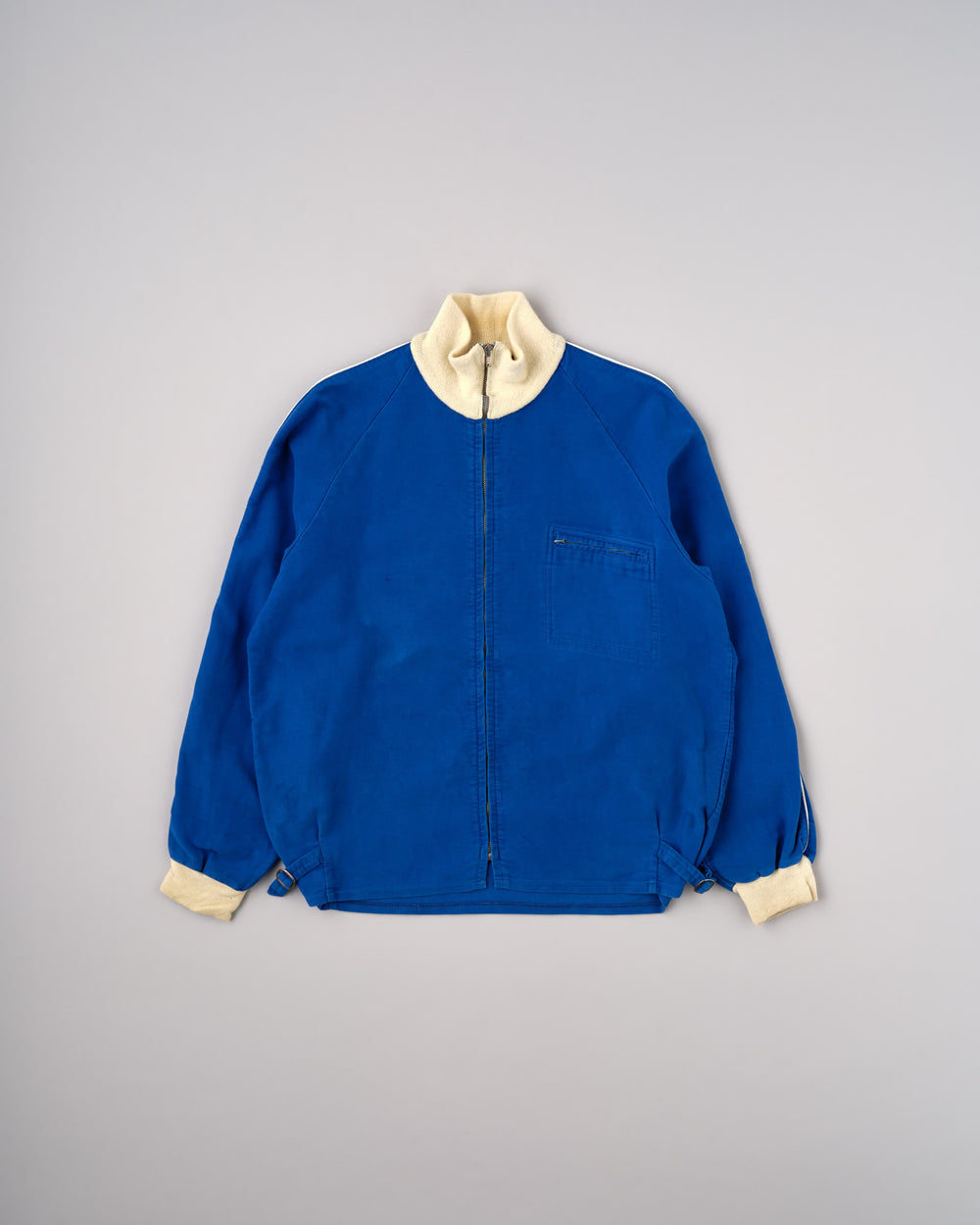 [~70's] Norwegian Vintage Peach Skin Track Jacket Size.50