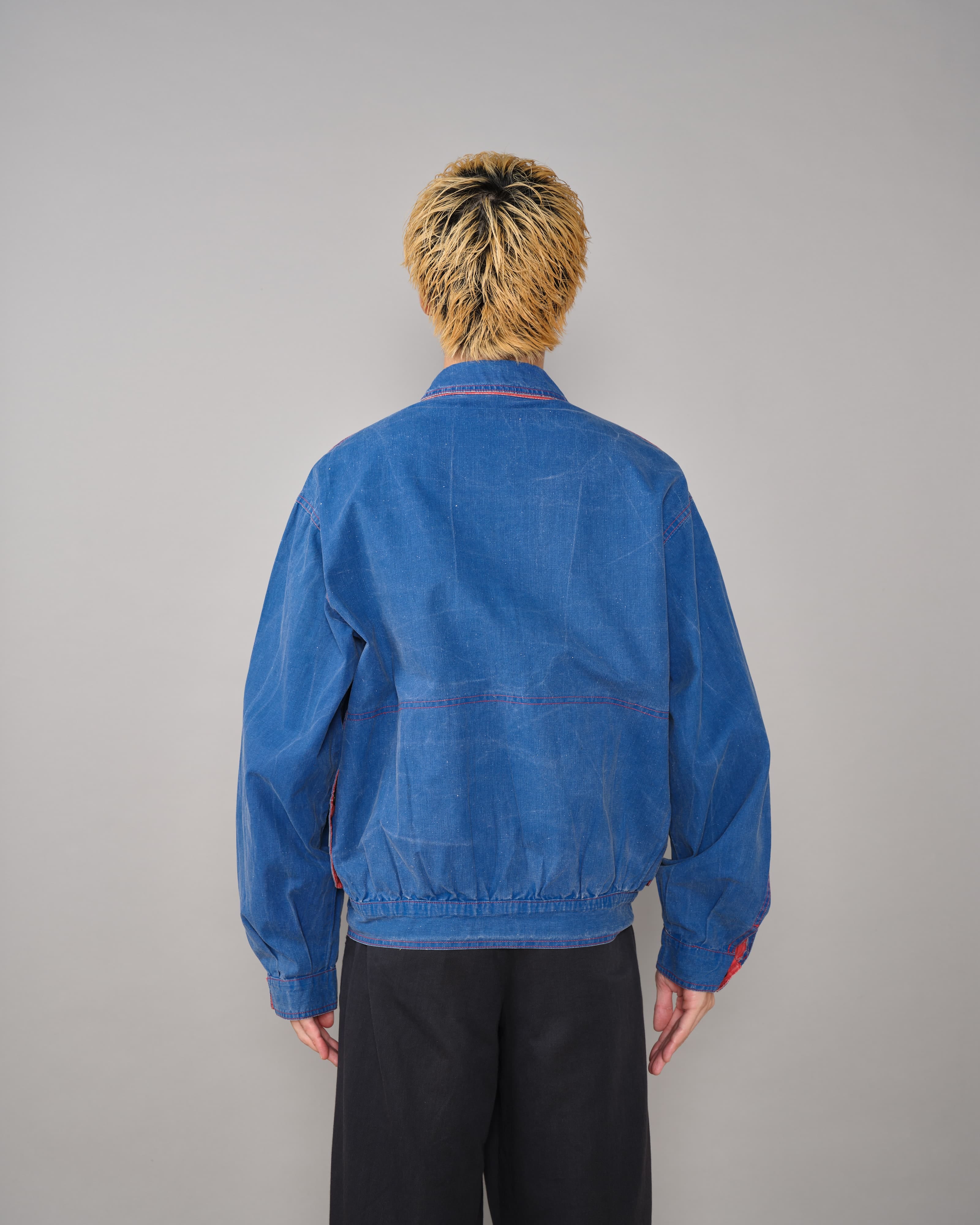 80's] Italian Vintage Tela Stella Type Cotton Polyester Jacket