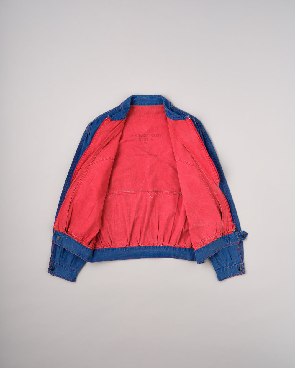 [~80's] Italian Vintage Tela Stella Type Cotton Polyester Jacket