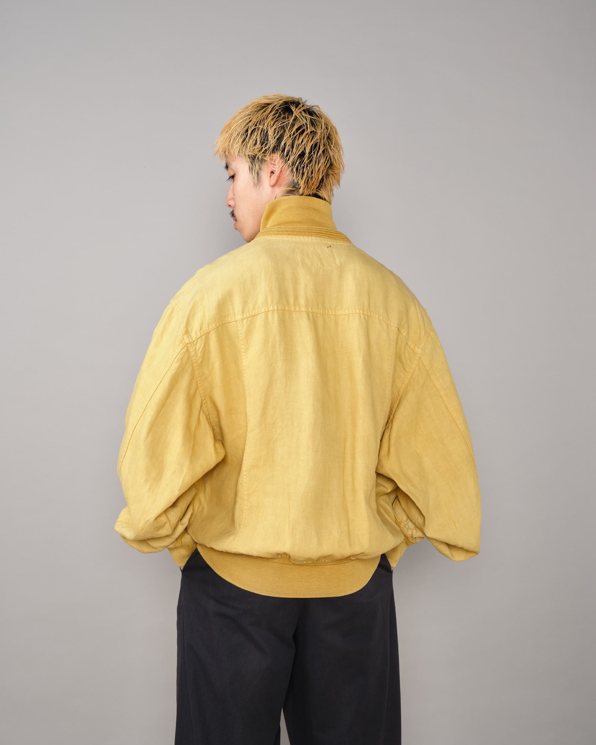 【90SS】Old C.P.Company Garment Dyed Valstarino Type Flax Polyurethane Blouson Size.52