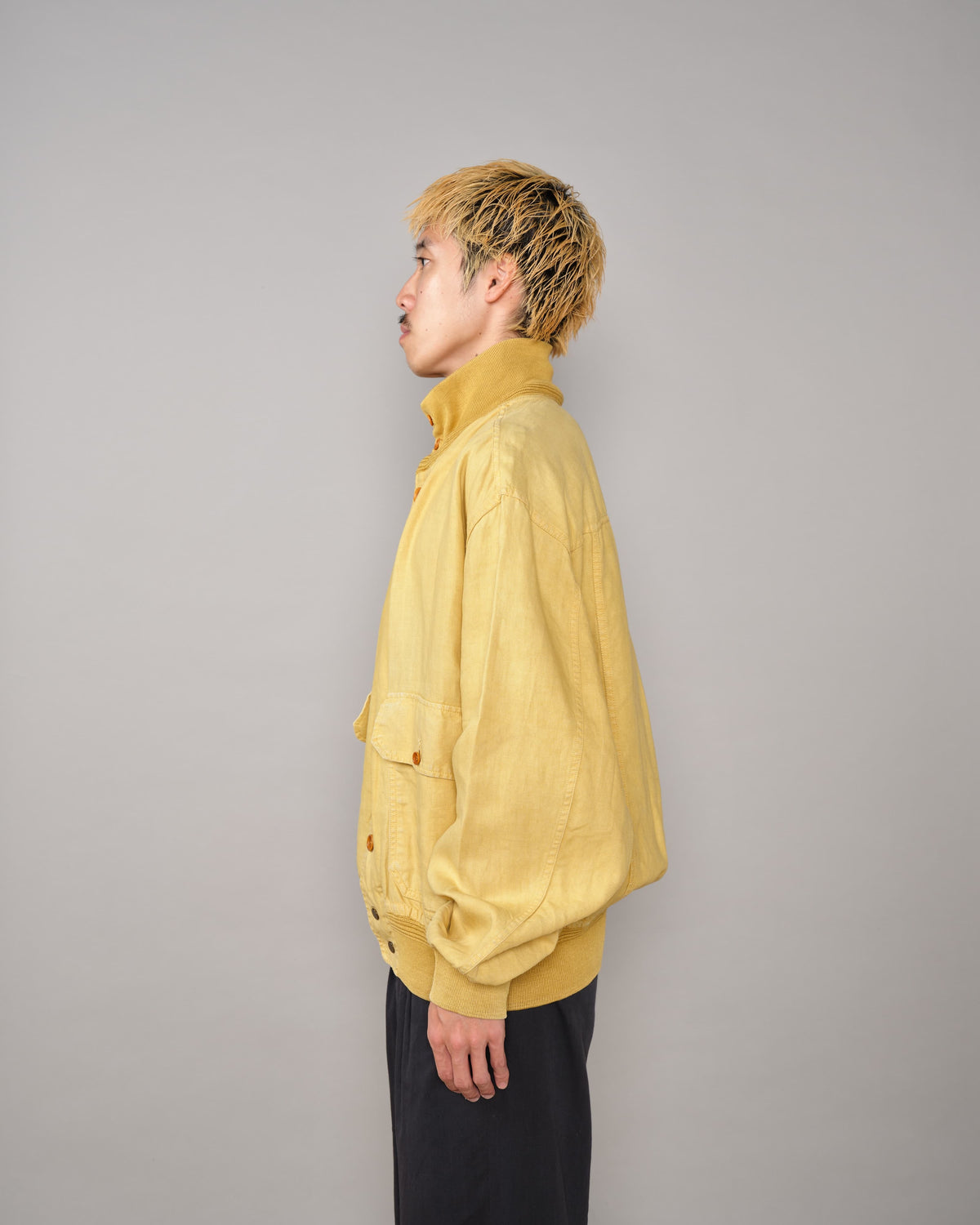 【90SS】Old C.P.Company Garment Dyed Valstarino Type Flax Polyurethane Blouson Size.52
