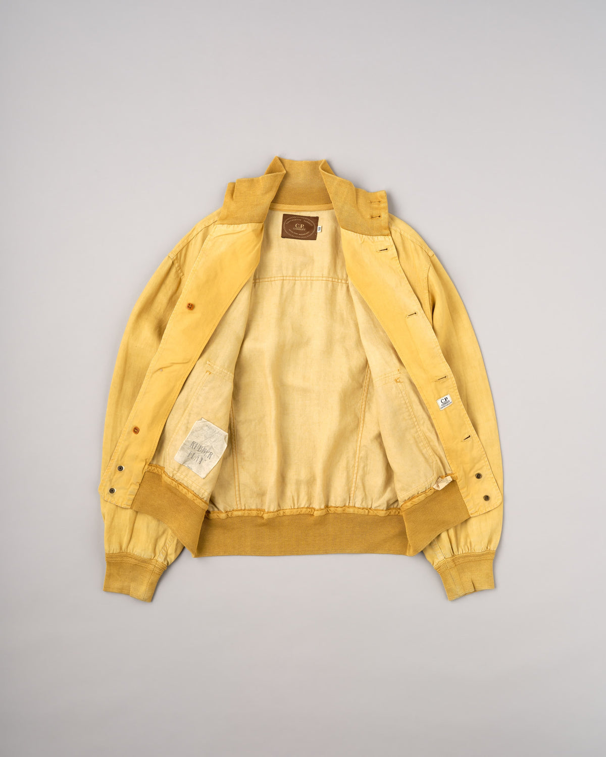 【90SS】Old C.P.Company Garment Dyed Valstarino Type Flax Polyurethane Blouson Size.52