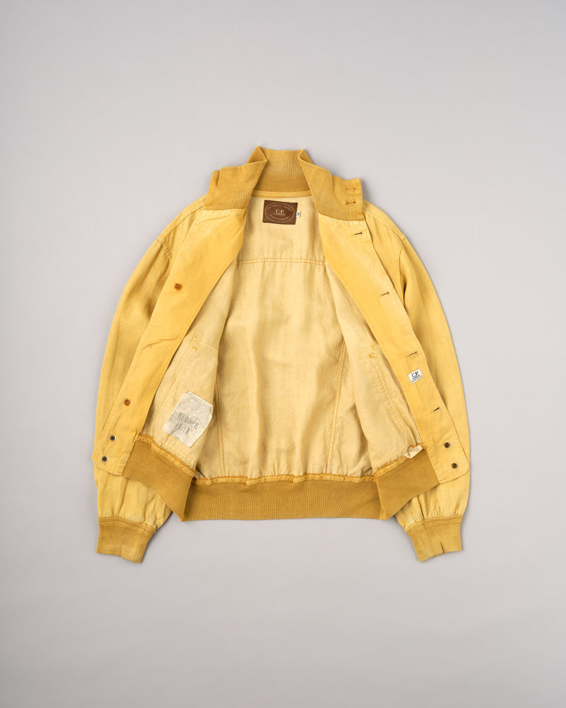 【90SS】Old C.P.Company Garment Dyed Valstarino Type Flax Polyurethane Blouson Size.52