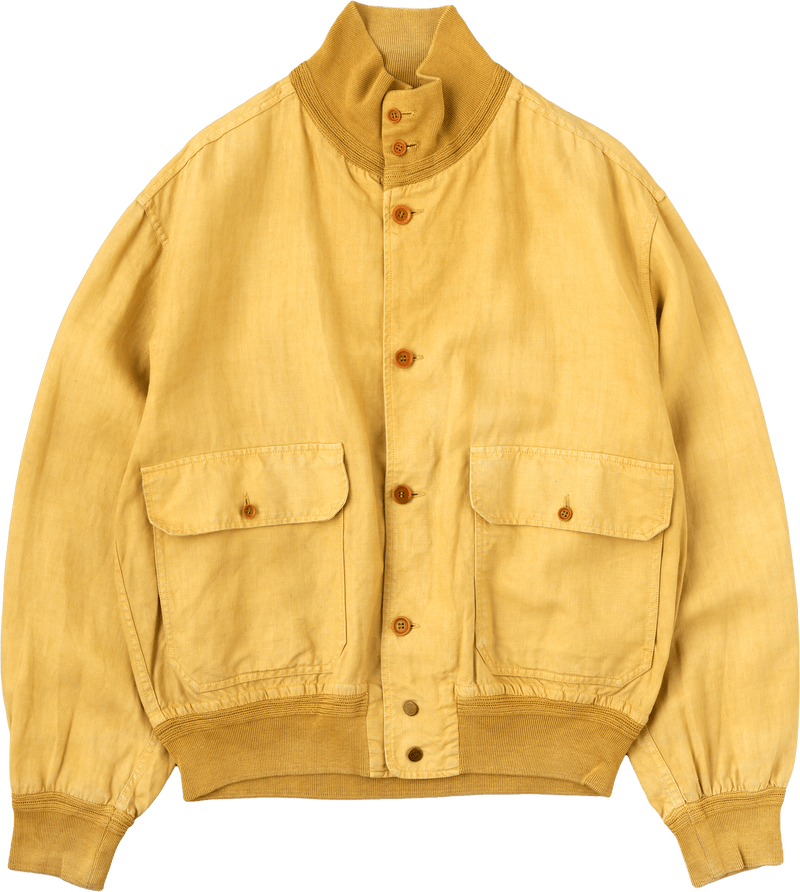 【90SS】Old C.P.Company Garment Dyed Valstarino Type Flax Polyurethane Blouson Size.52