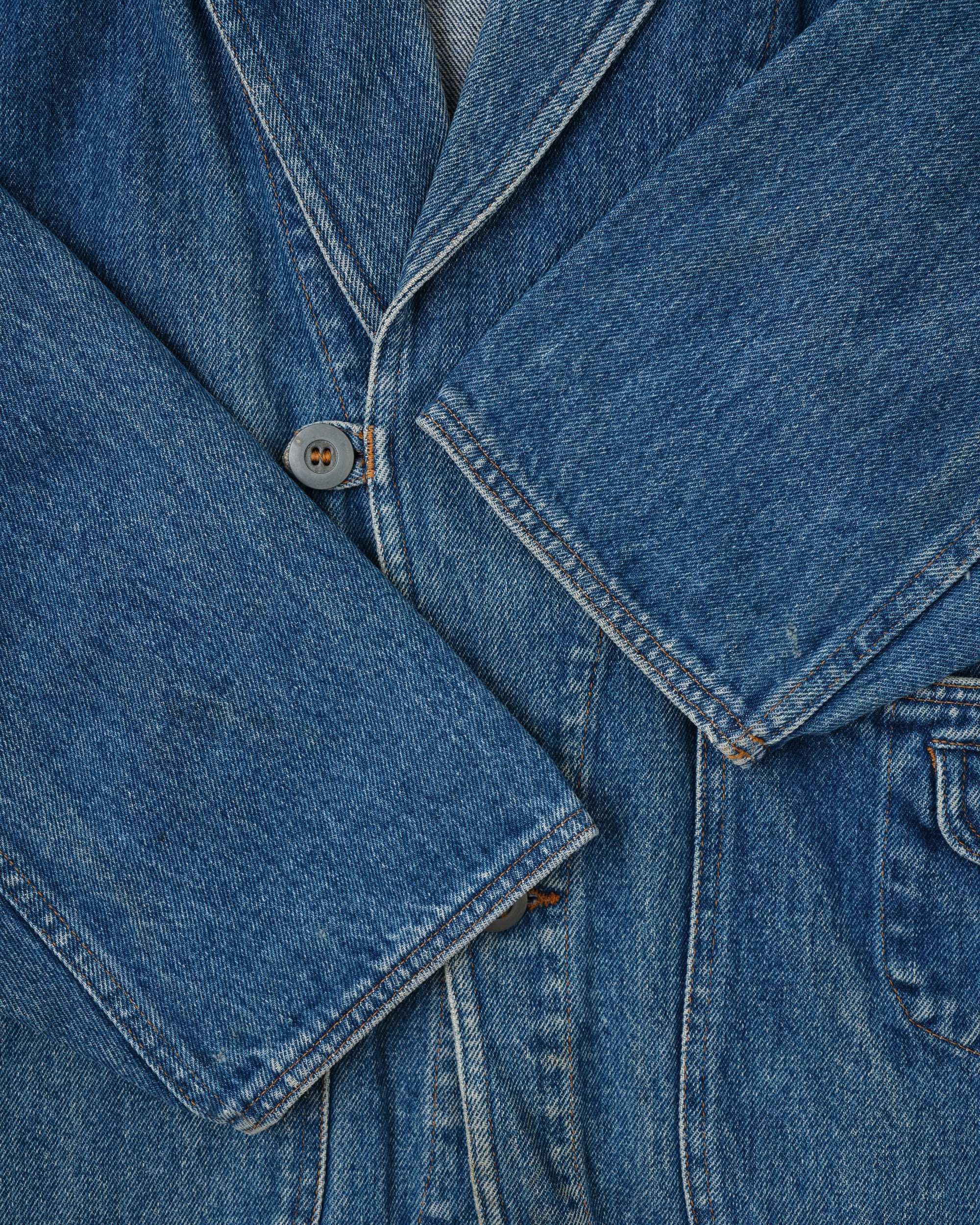 [~80's] Old Marithé François Girbaud Closed Denim Jacket Size.50
