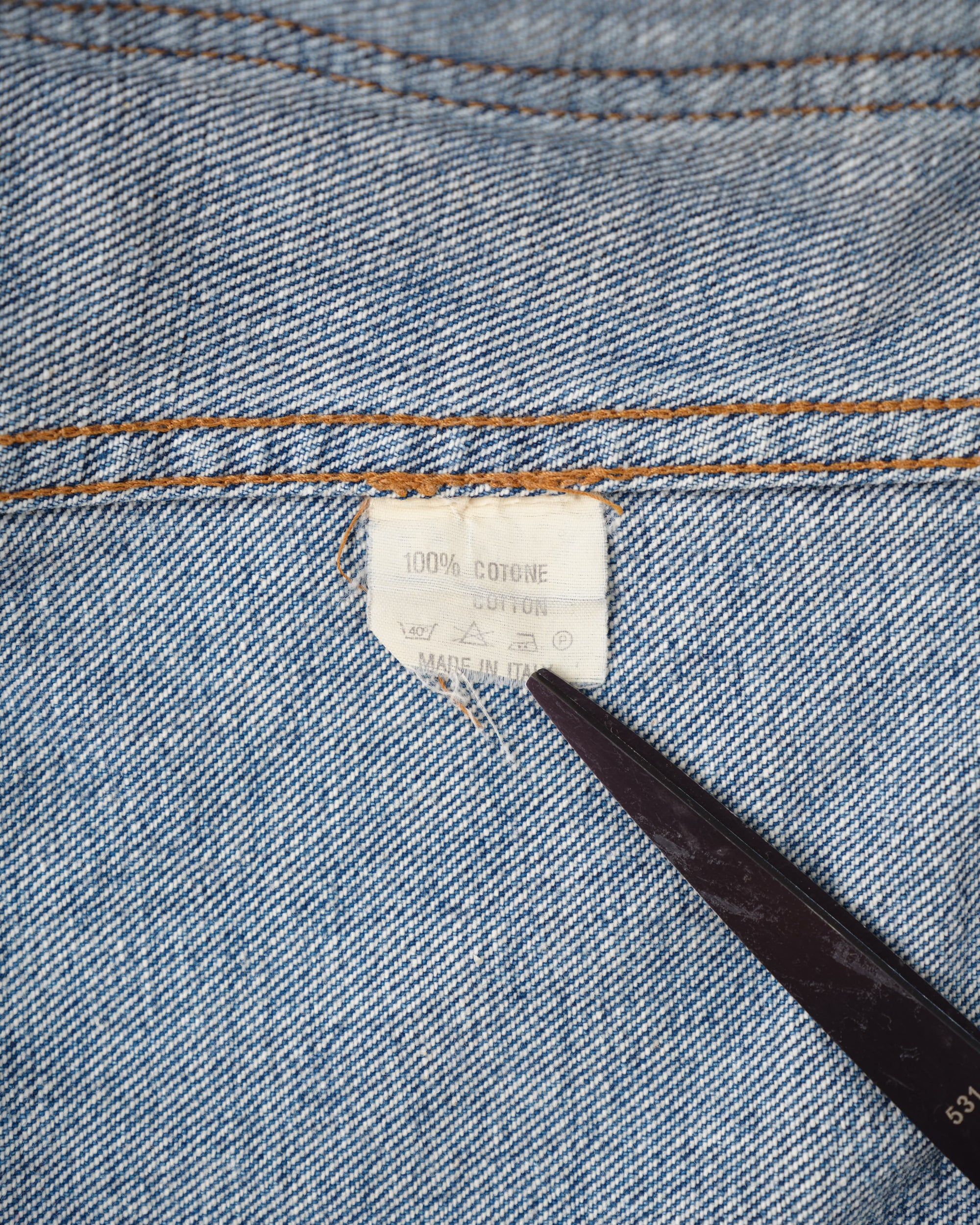 [~80's] Old Marithé François Girbaud Closed Denim Jacket Size.50
