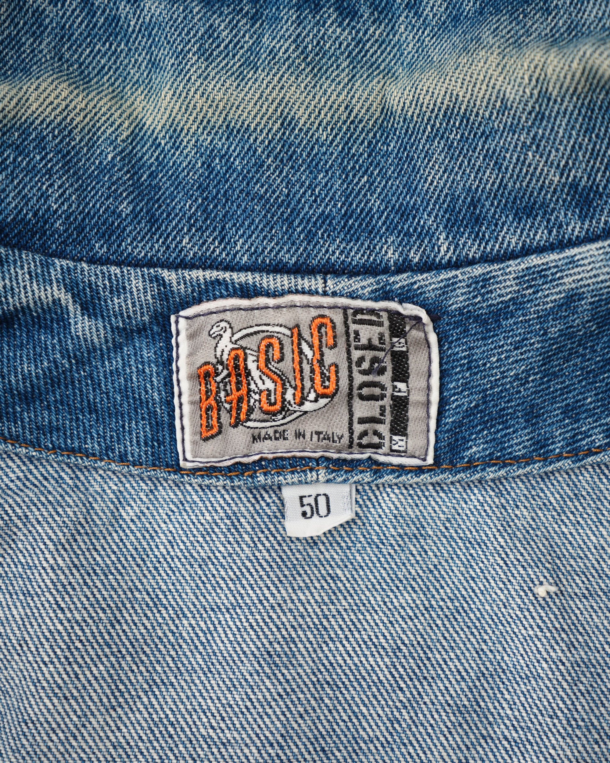 [~80's] Old Marithé François Girbaud Closed Denim Jacket Size.50