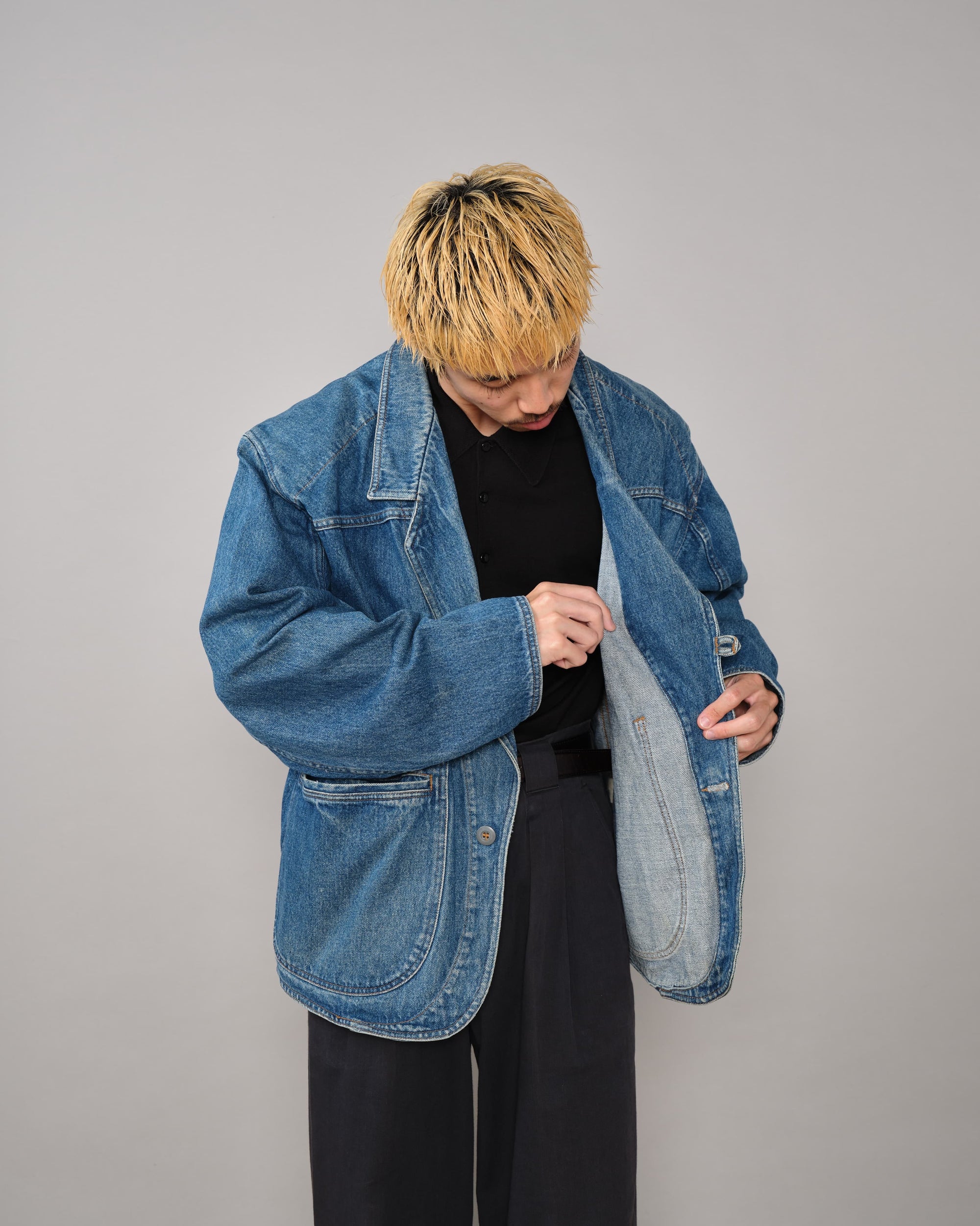 [~80's] Old Marithé François Girbaud Closed Denim Jacket Size.50