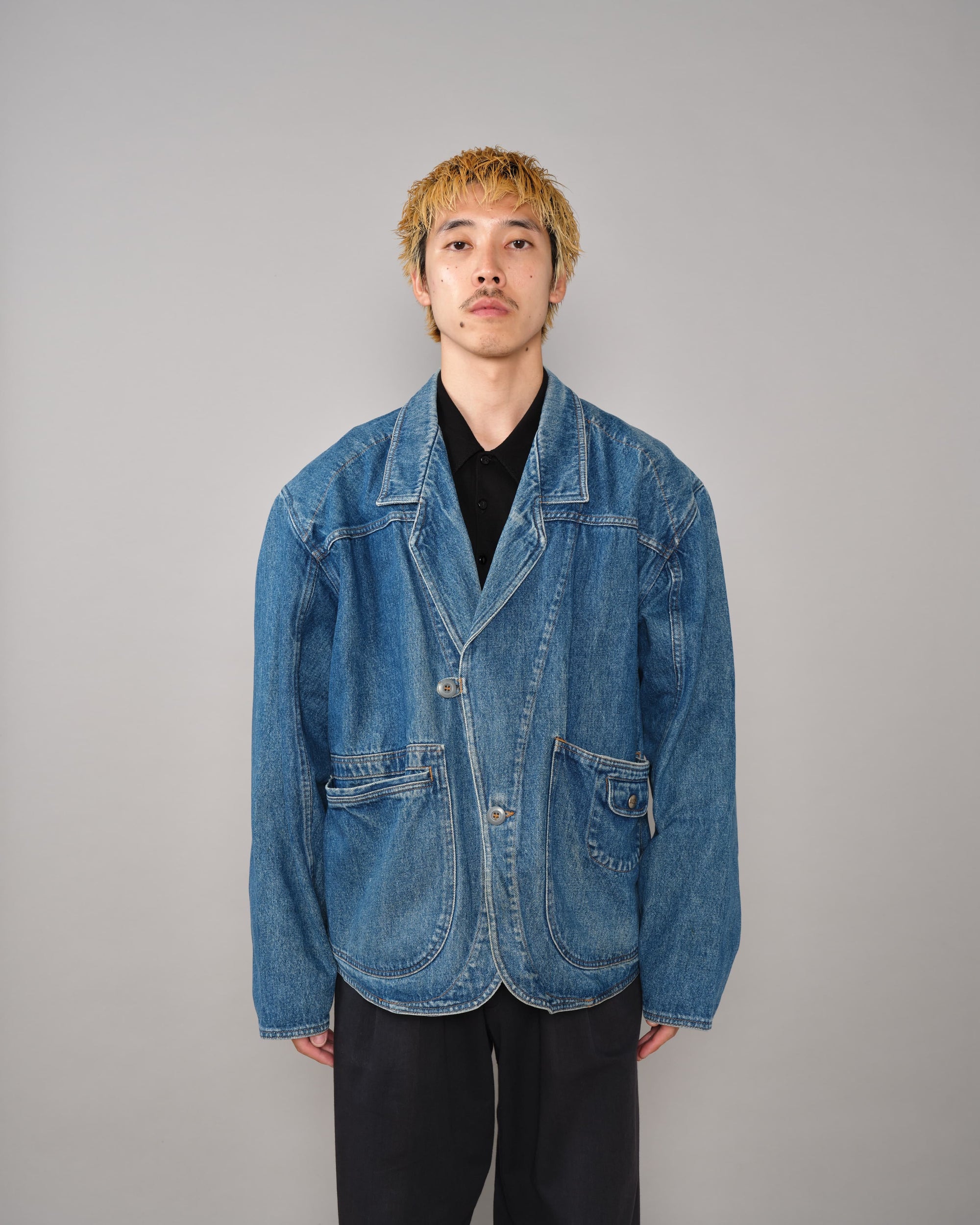 [~80's] Old Marithé François Girbaud Closed Denim Jacket Size.50