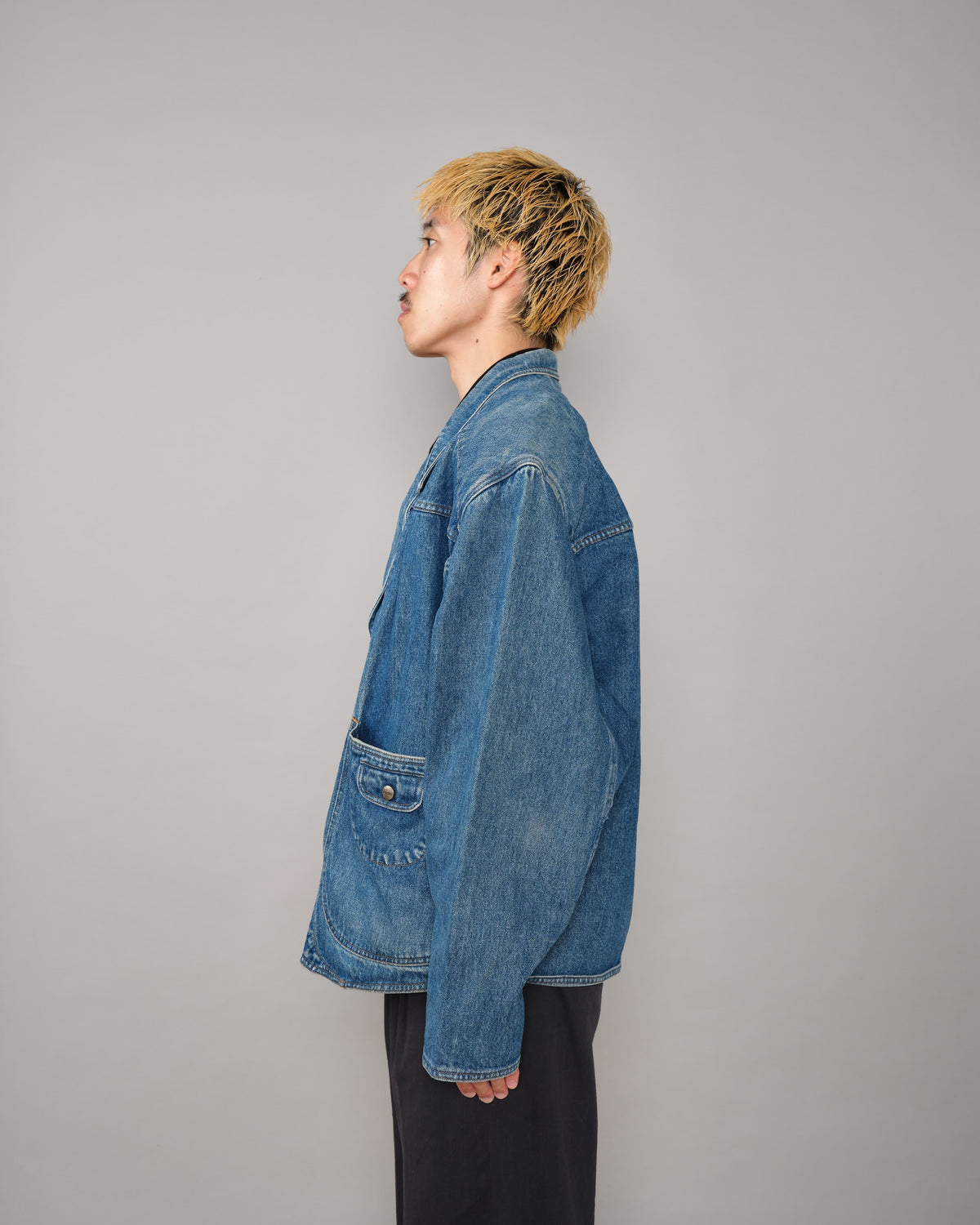 [~80's] Old Marithé François Girbaud Closed Denim Jacket Size.50