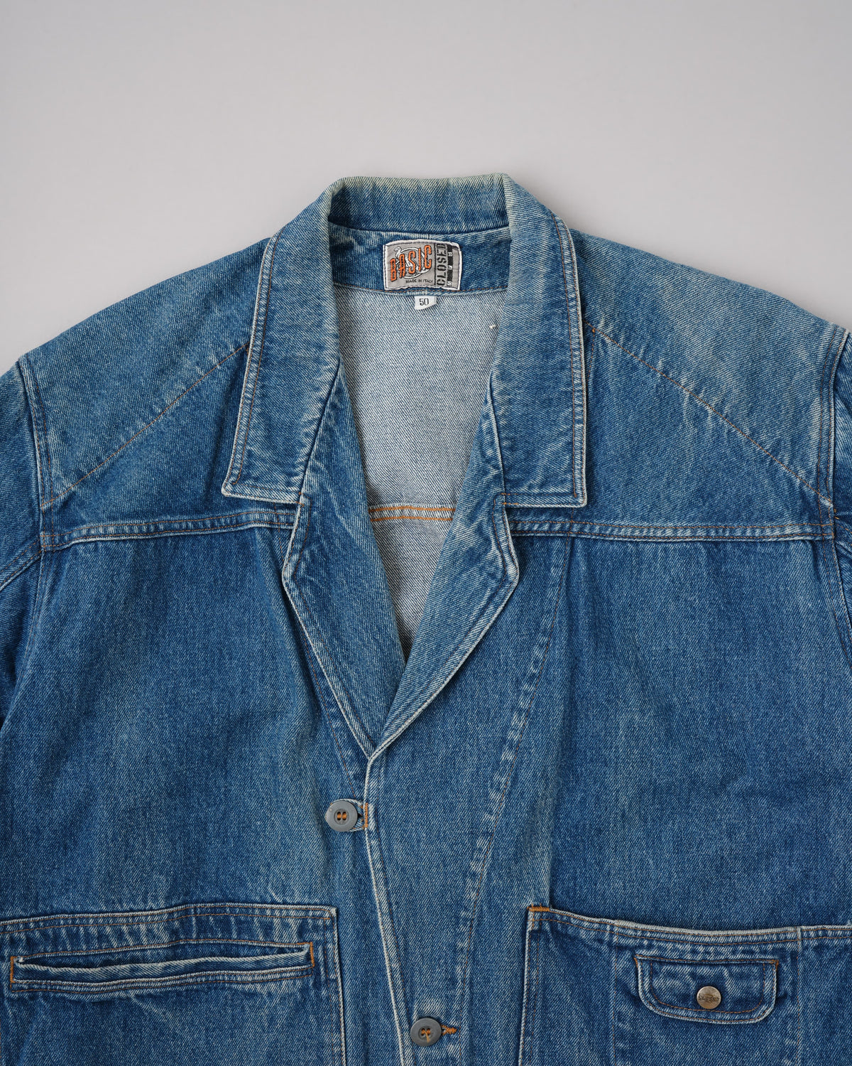 [~80's] Old Marithé François Girbaud Closed Denim Jacket Size.50