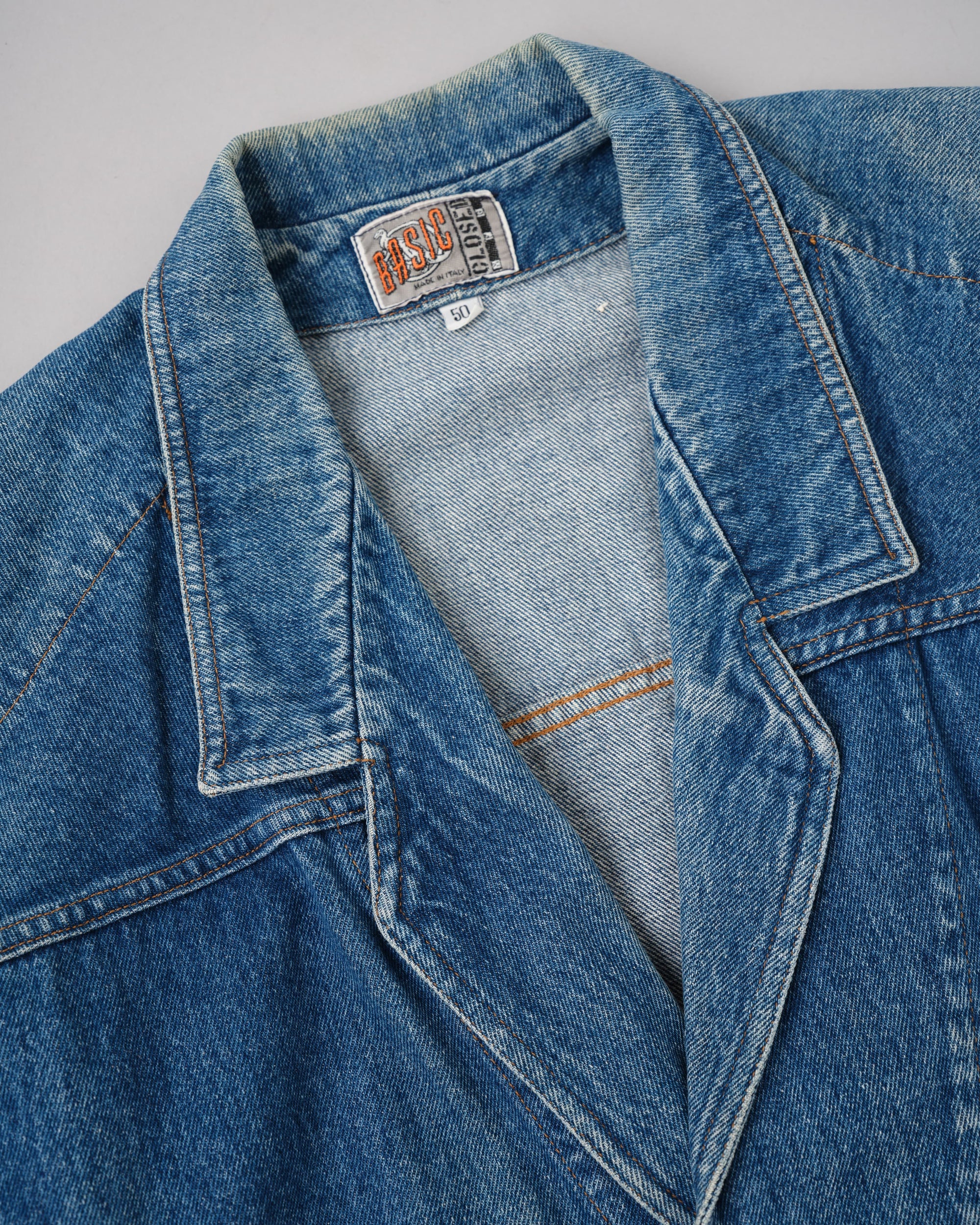 [~80's] Old Marithé François Girbaud Closed Denim Jacket Size.50