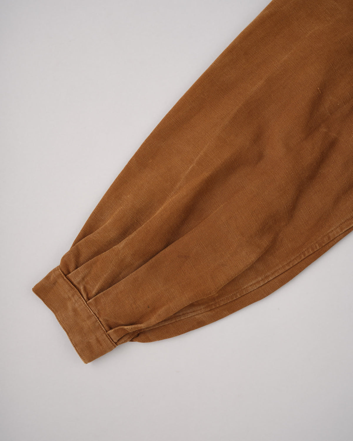 【~40's】French Vintage Raglan Sleeve Brown Cotton Pullover Cyclist Jacket