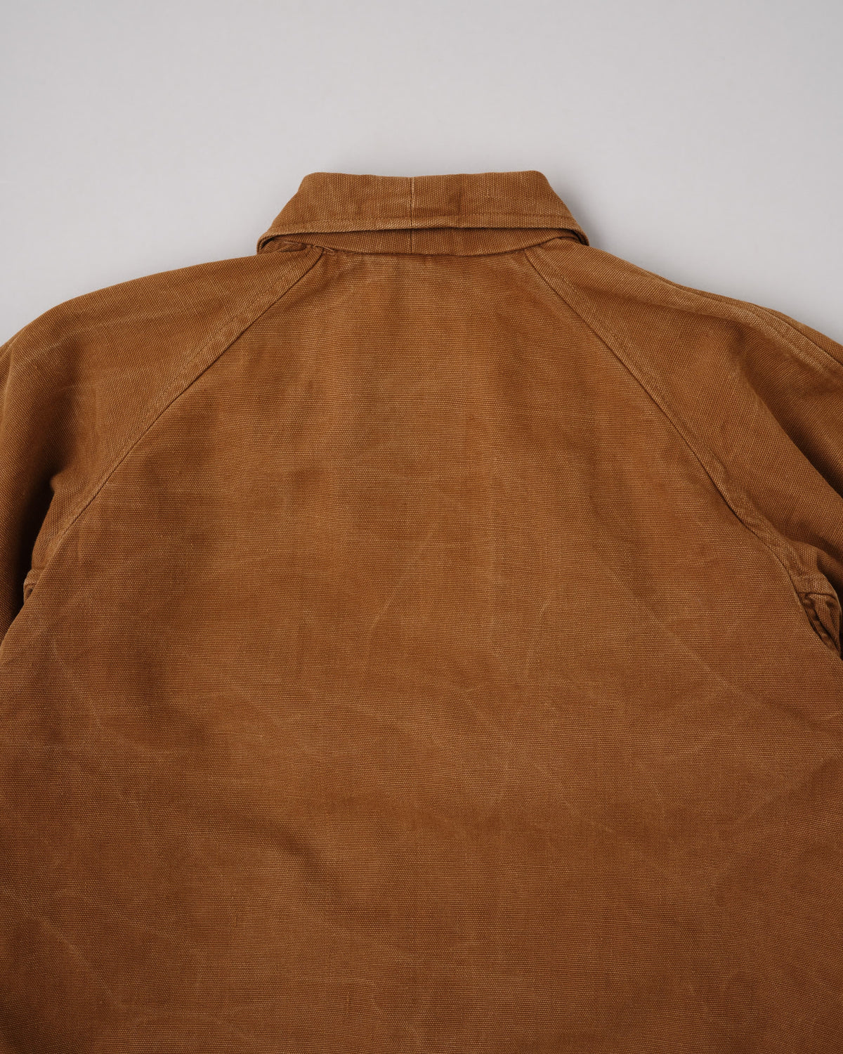 【~40's】French Vintage Raglan Sleeve Brown Cotton Pullover Cyclist Jacket
