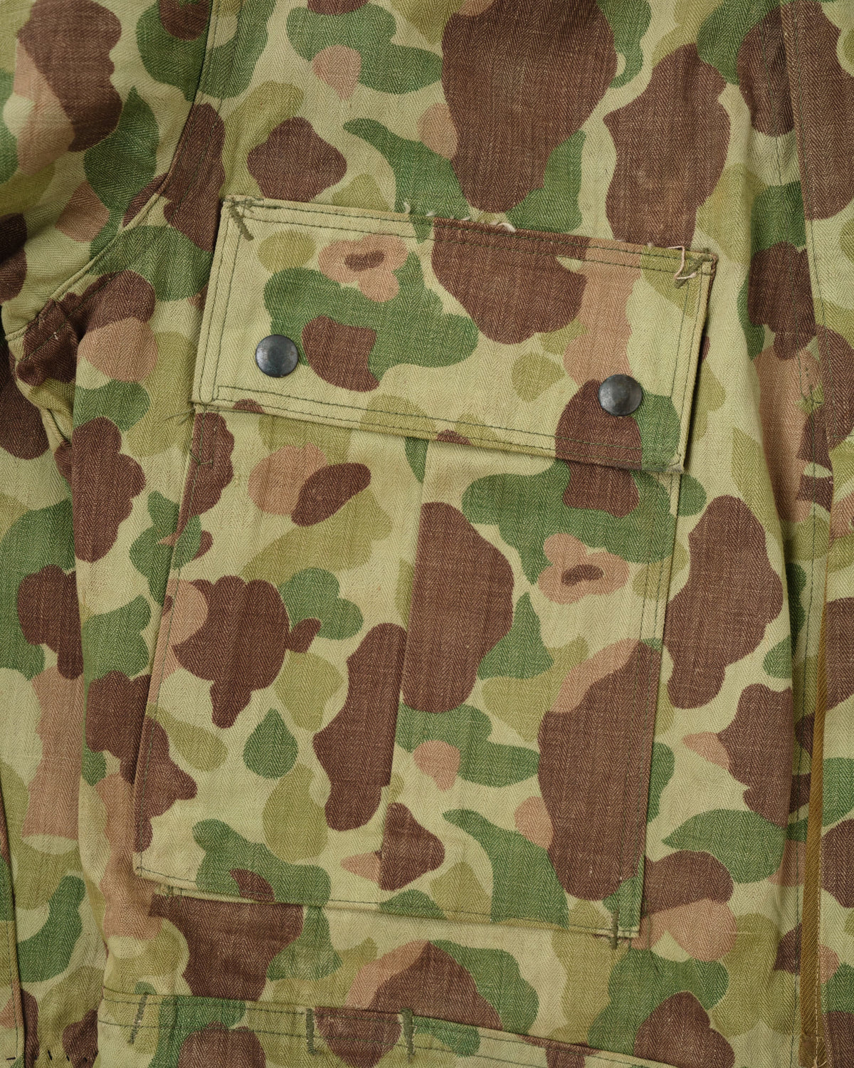 [~40's] WWII U.S.ARMY/U.S.M.C Frogskin Camouflage Short Jacket Size.44L "Overalls Modified"