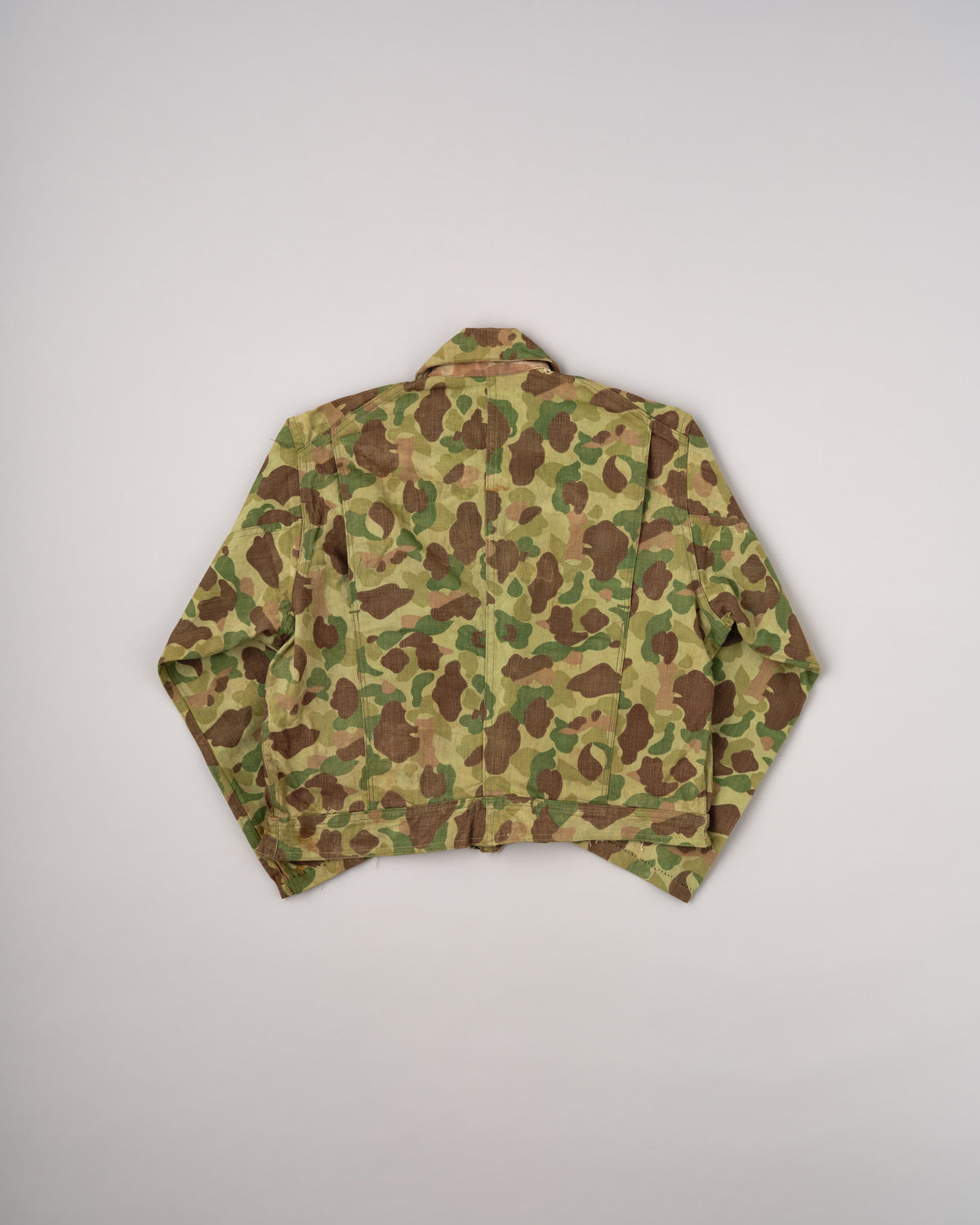 [~40's] WWII U.S.ARMY/U.S.M.C Frogskin Camouflage Short Jacket Size.44L "Overalls Modified"