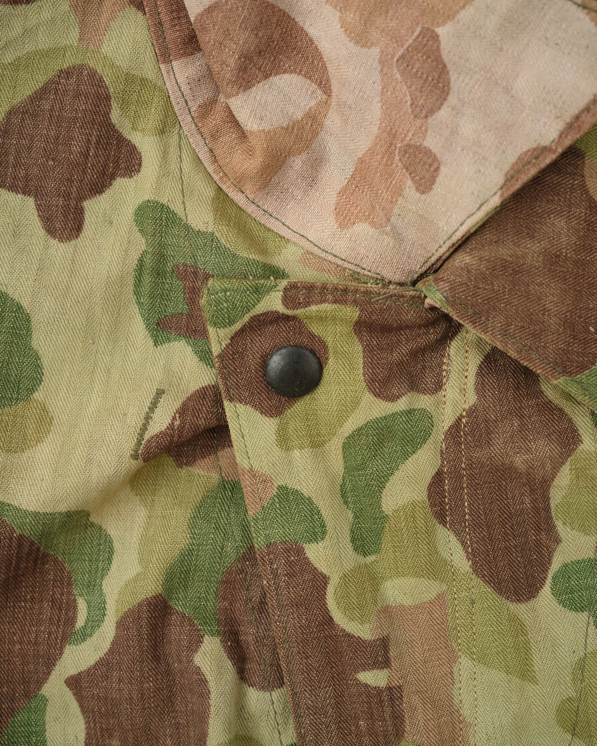 [~40's] WWII U.S.ARMY/U.S.M.C Frogskin Camouflage Short Jacket Size.44L "Overalls Modified"