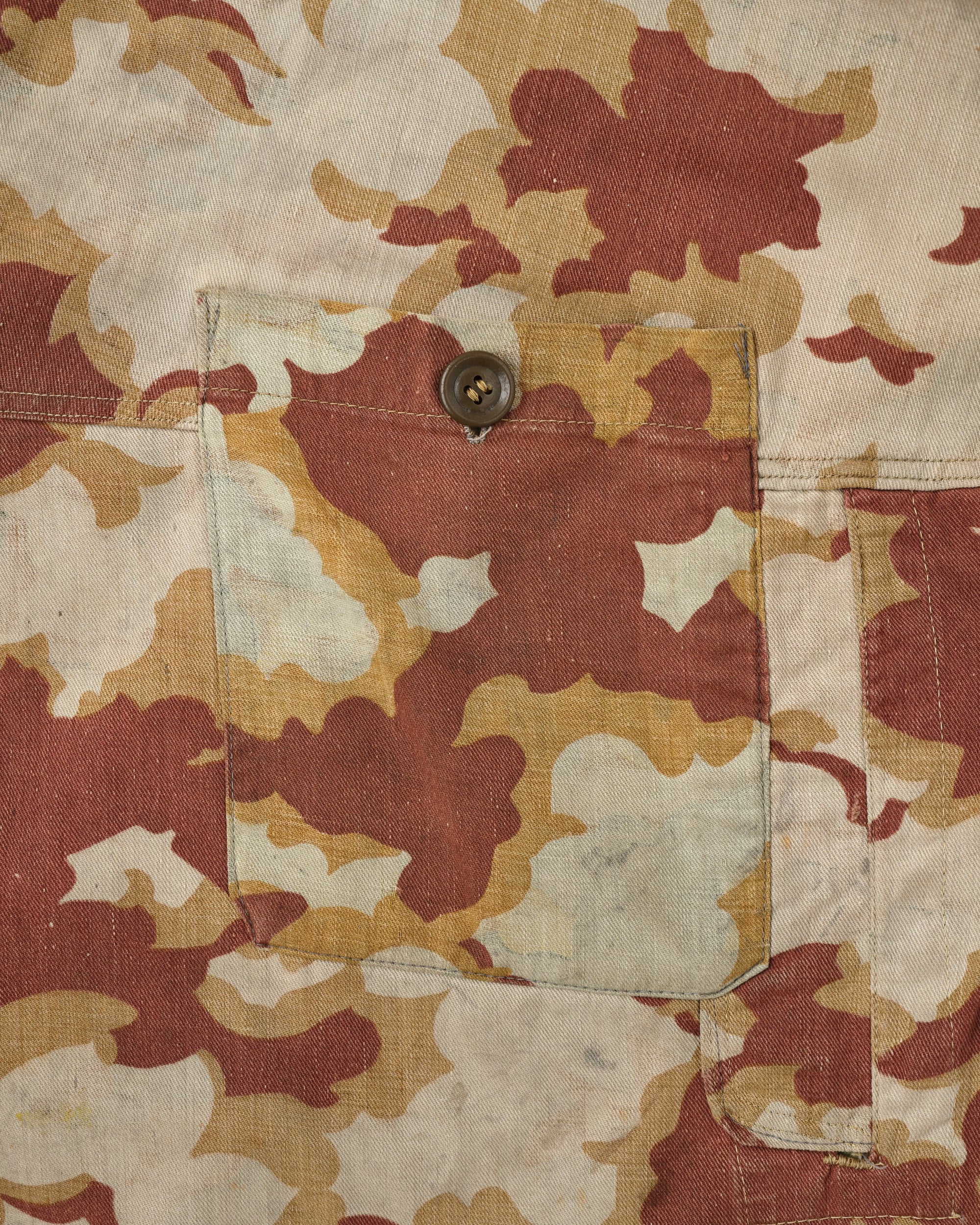 [~50's] Czechoslovakian Army Clouds Camouflage Reversible Smock "Modified"