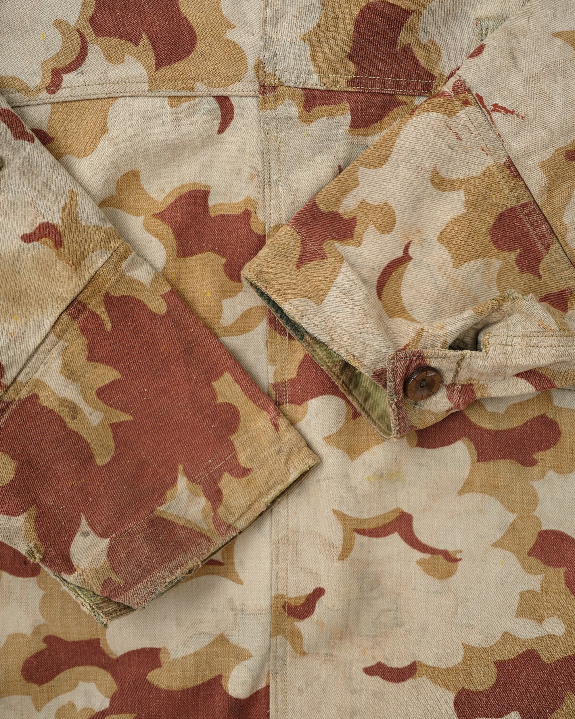 [~50's] Czechoslovakian Army Clouds Camouflage Reversible Smock "Modified"