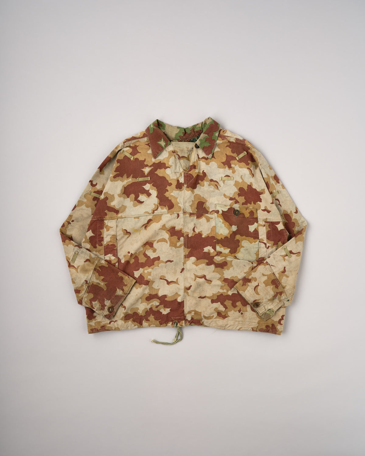[~50's] Czechoslovakian Army Clouds Camouflage Reversible Smock "Modified"