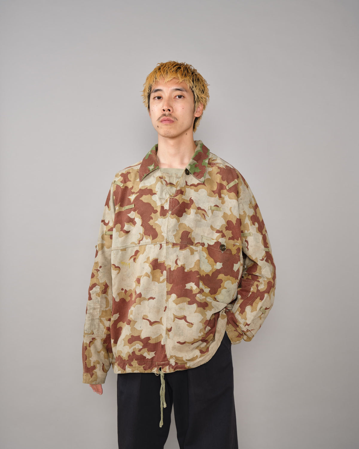 [~50's] Czechoslovakian Army Clouds Camouflage Reversible Smock "Modified"