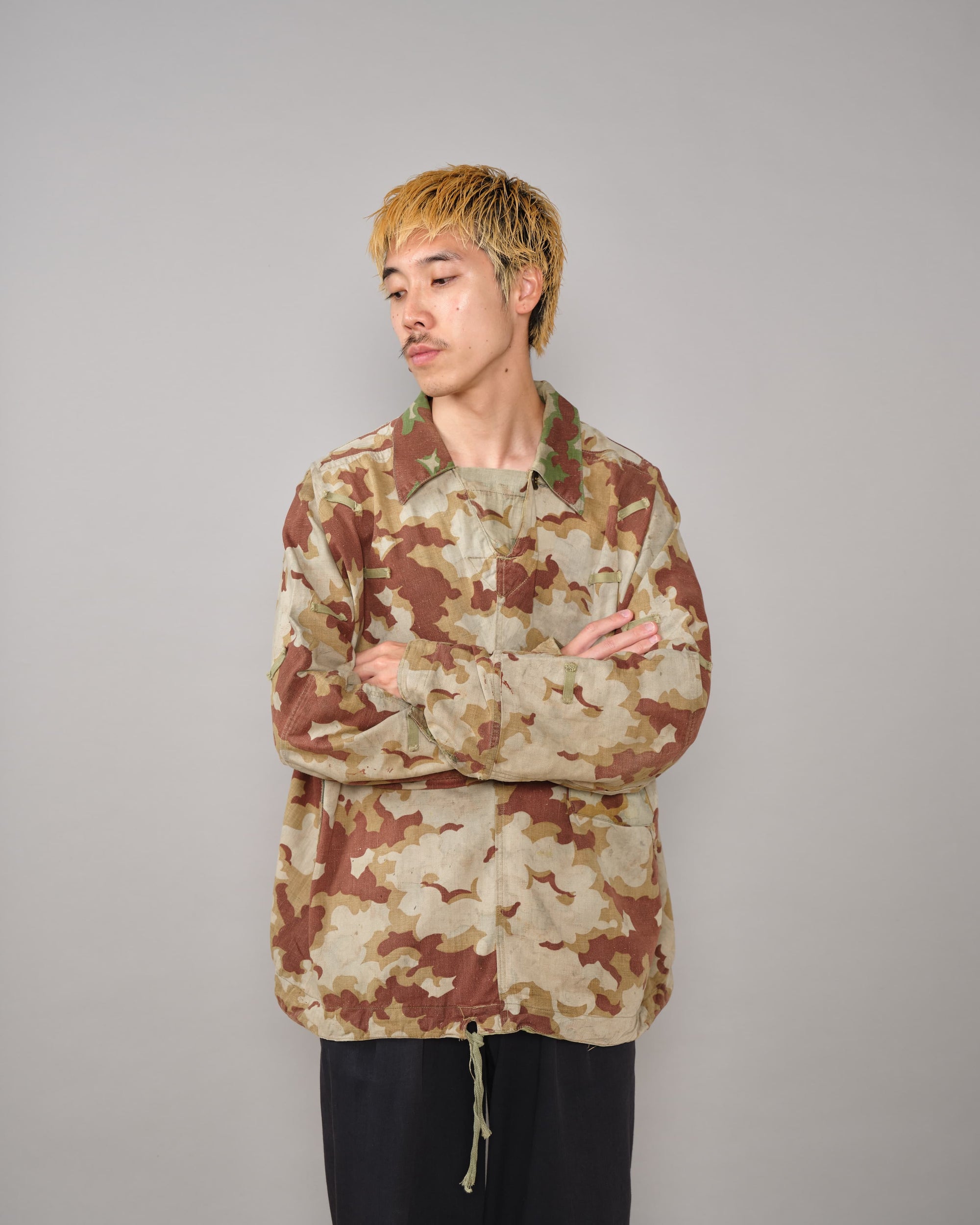 [~50's] Czechoslovakian Army Clouds Camouflage Reversible Smock "Modified"