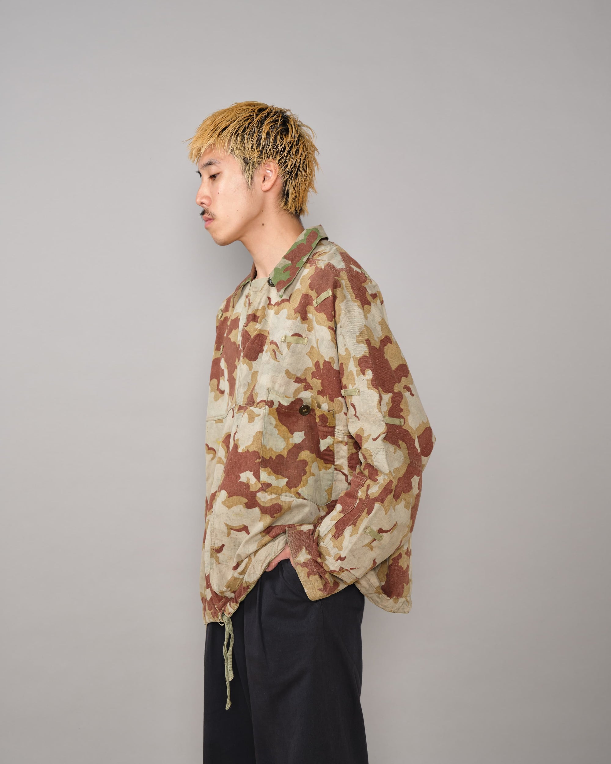 [~50's] Czechoslovakian Army Clouds Camouflage Reversible Smock "Modified"