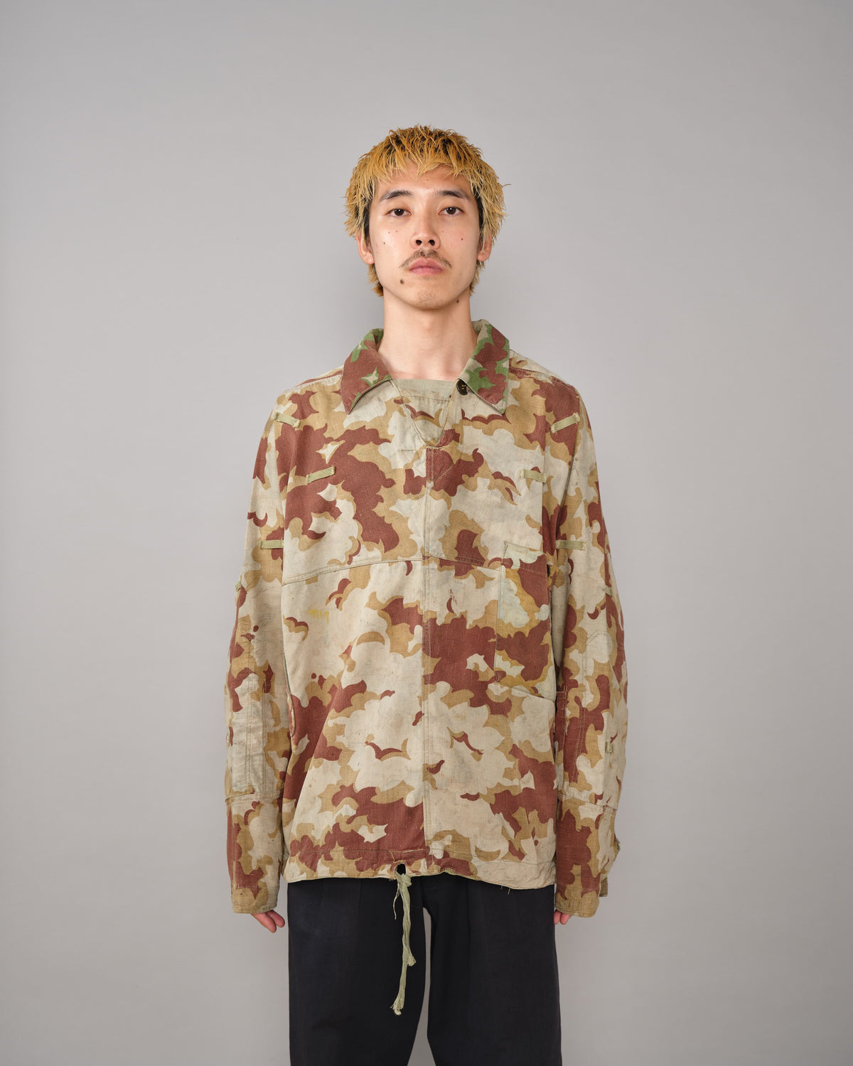 [~50's] Czechoslovakian Army Clouds Camouflage Reversible Smock "Modified"