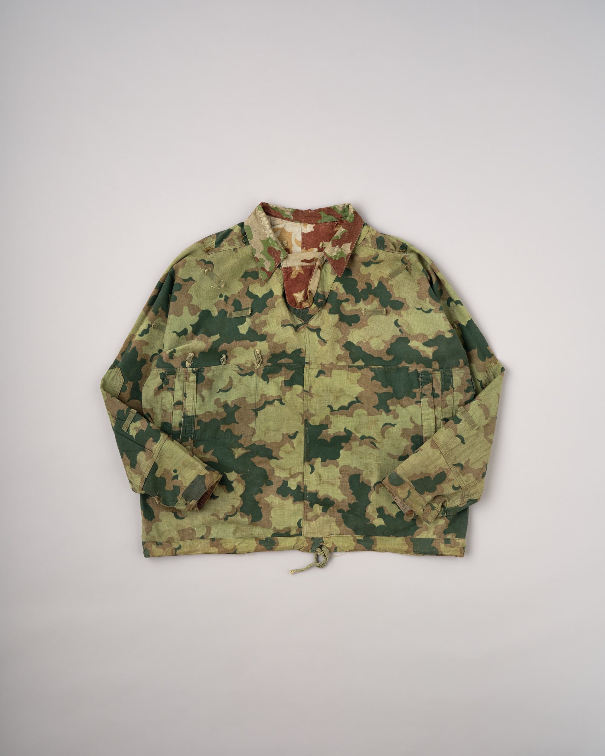 [~50's] Czechoslovakian Army Clouds Camouflage Reversible Smock "Modified"