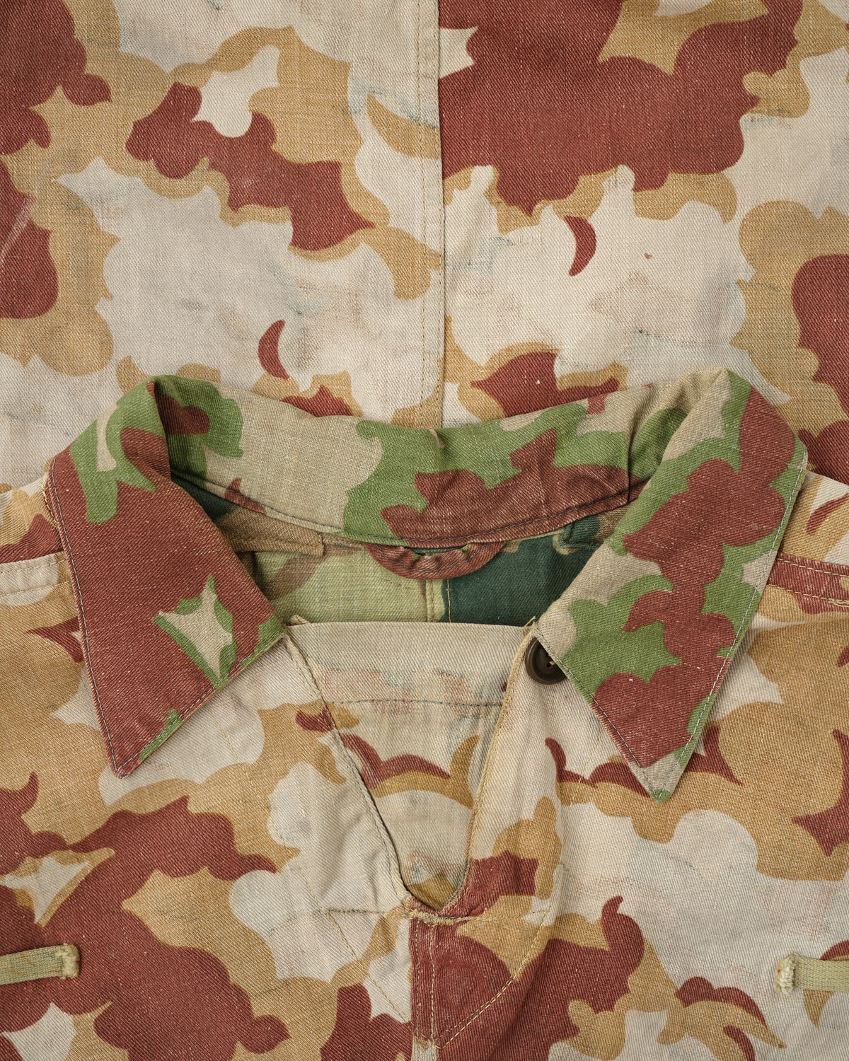 [~50's] Czechoslovakian Army Clouds Camouflage Reversible Smock "Modified"