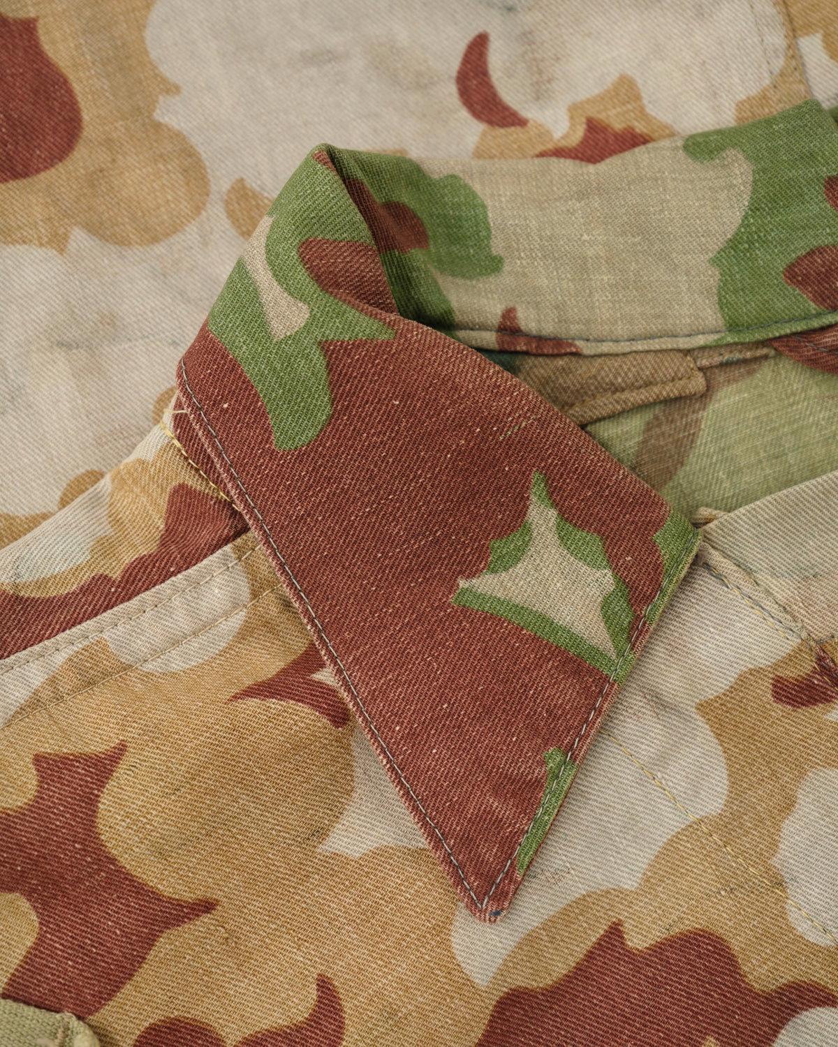 [~50's] Czechoslovakian Army Clouds Camouflage Reversible Smock "Modified"