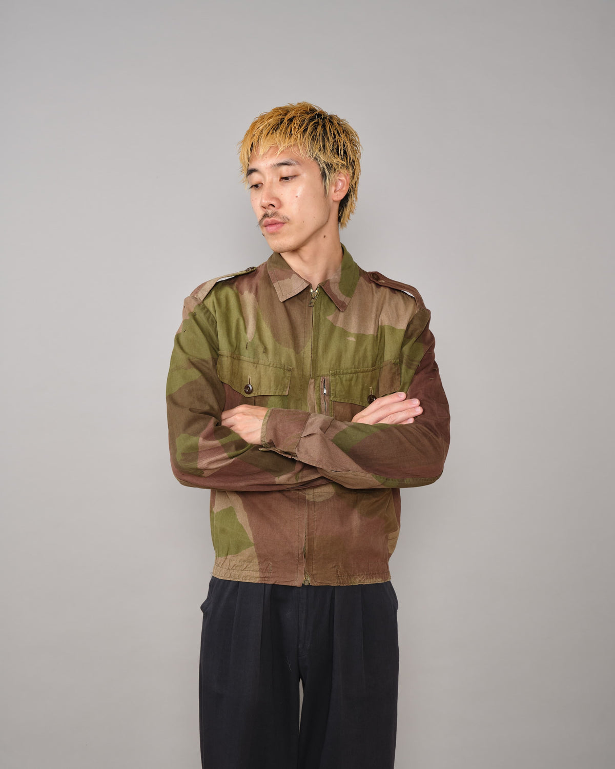 [~50's] French Army Camouflage Retailored Windproof Jacket "Algerian War"