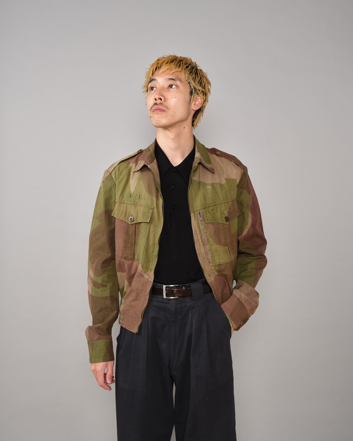 [~50's] French Army Camouflage Retailored Windproof Jacket "Algerian War"