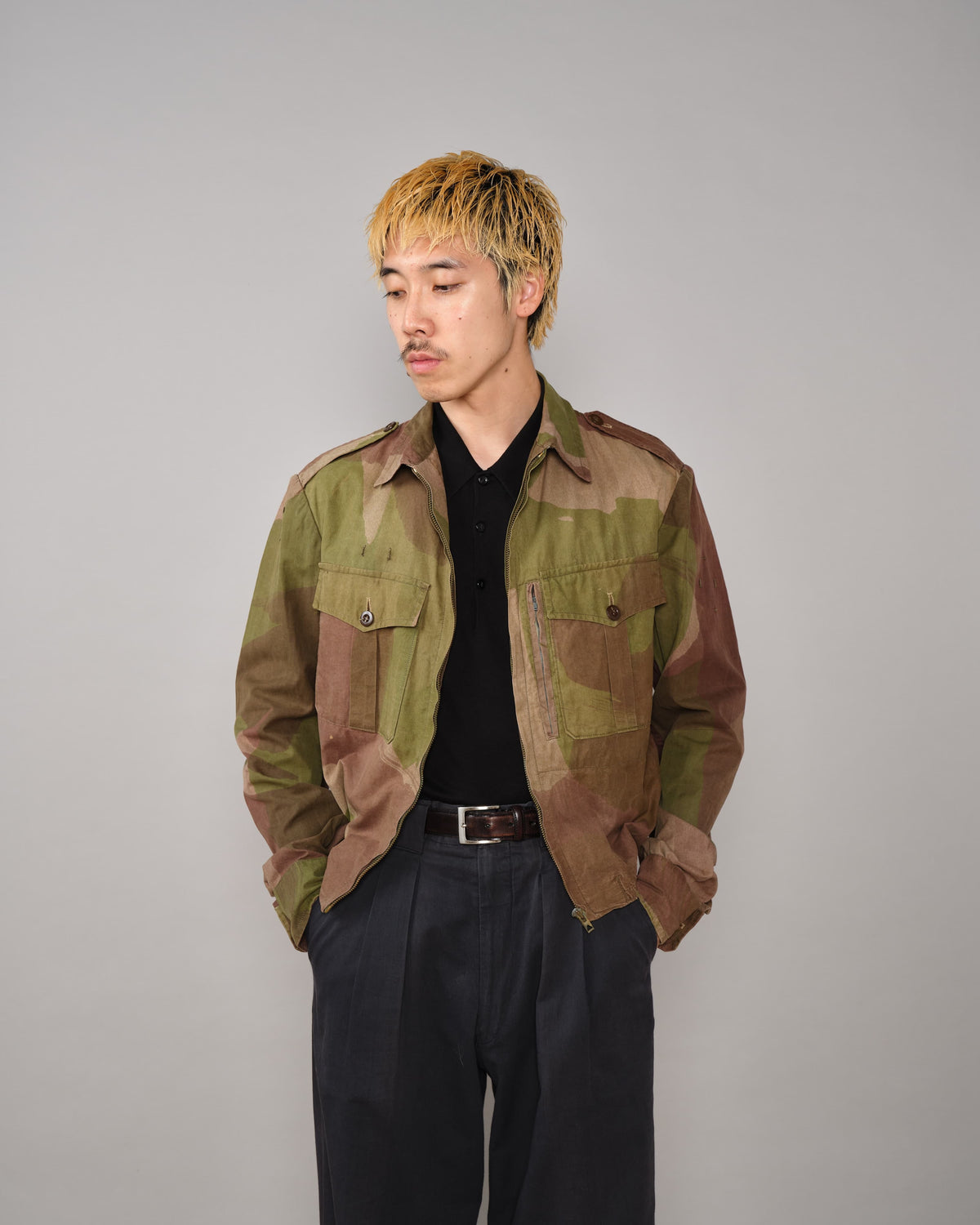 [~50's] French Army Camouflage Retailored Windproof Jacket "Algerian War"