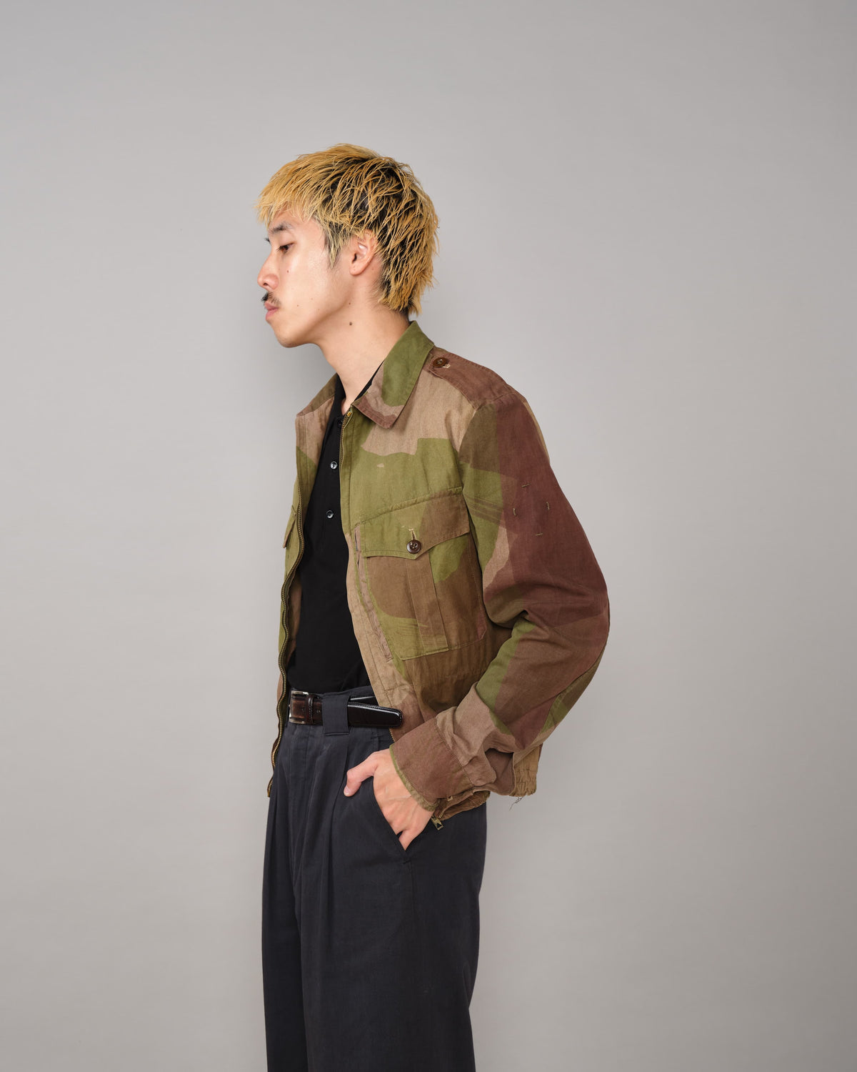 [~50's] French Army Camouflage Retailored Windproof Jacket "Algerian War"