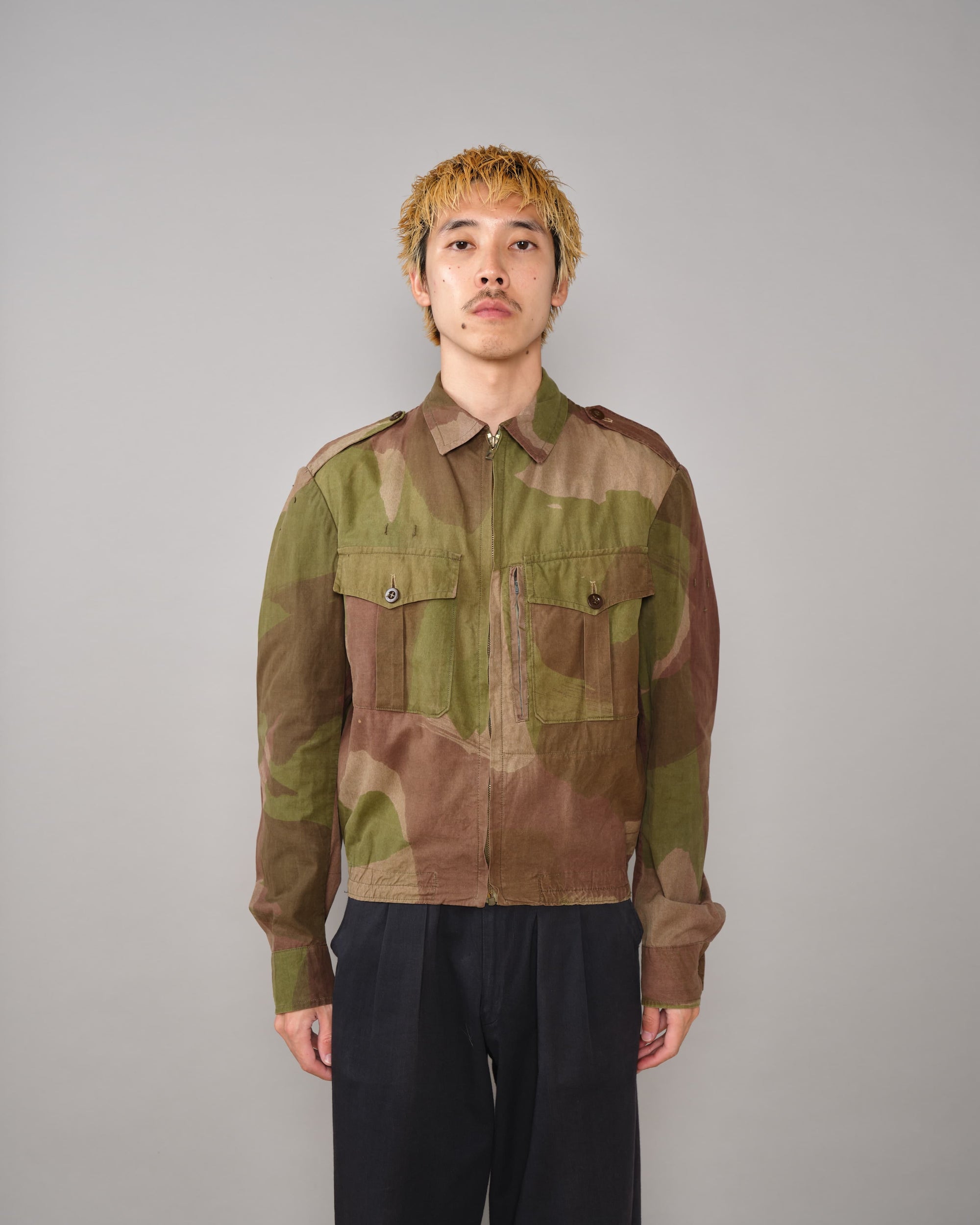 [~50's] French Army Camouflage Retailored Windproof Jacket "Algerian War"