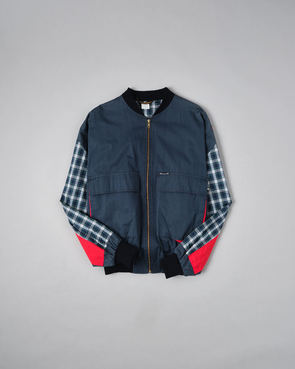 ［~80's］Vintage Façonnable Cotton Nylon Crazy Pattern Blouson Size.5