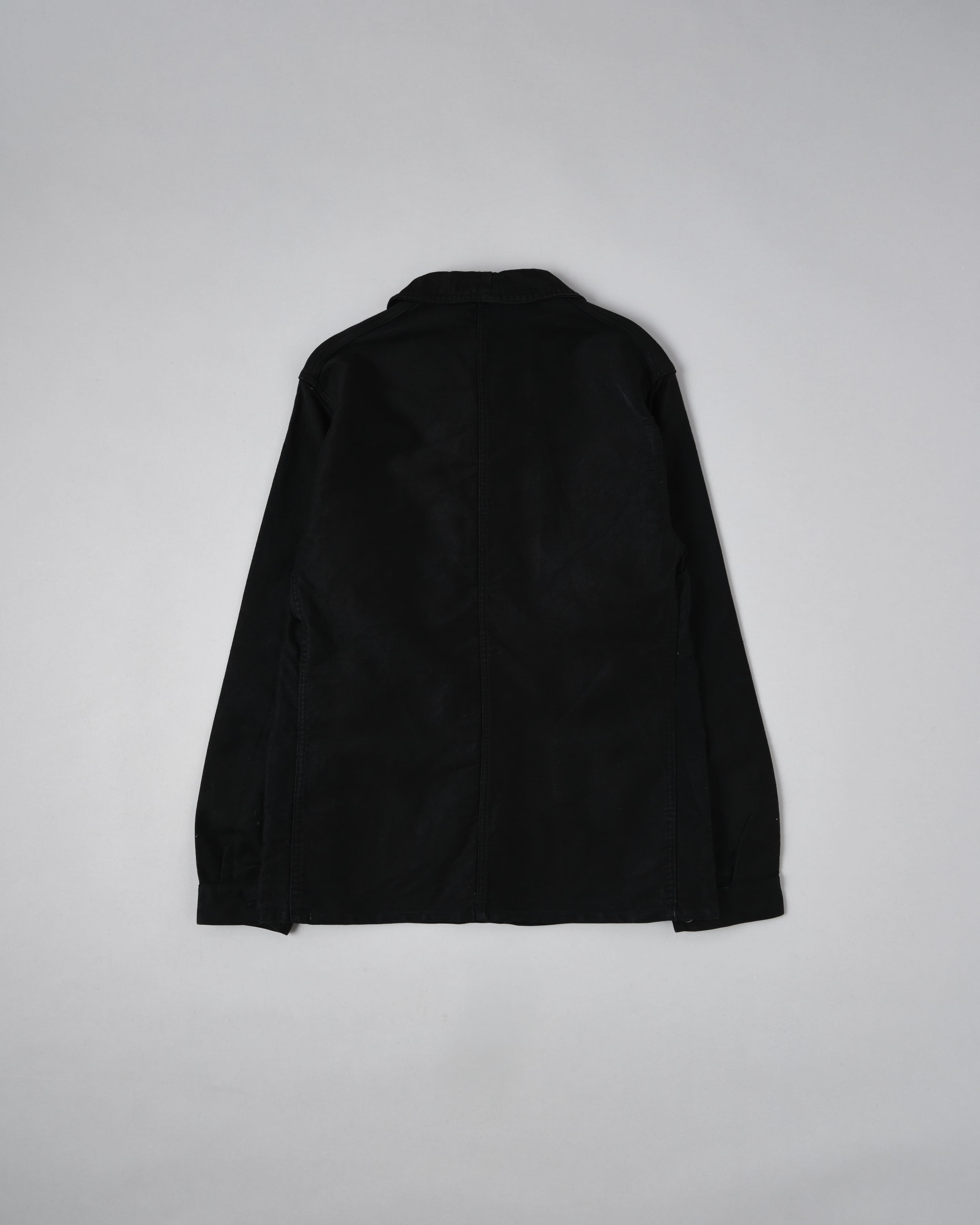 [~ 40's] Jacket de travail de moleskin noirs vintage français "Vulcain"