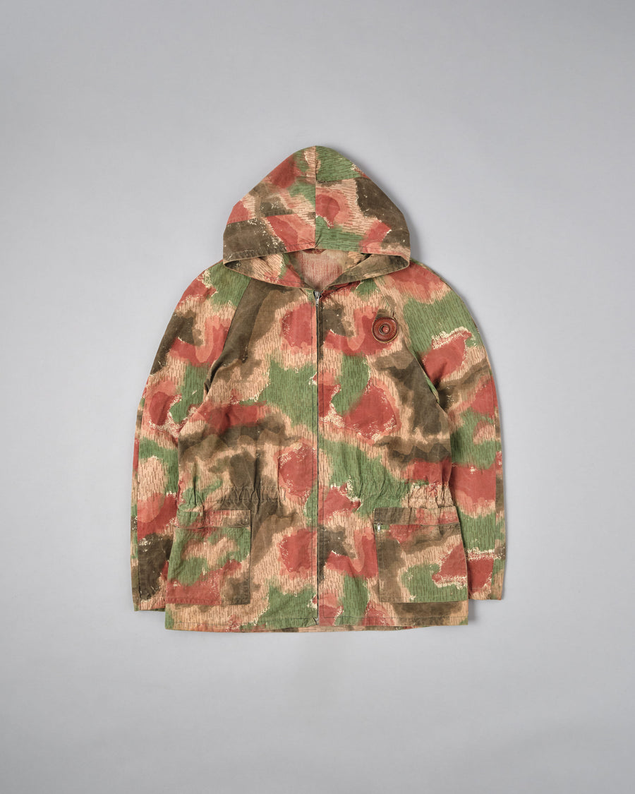 ภาพรวมของ ［~60's］Czechoslovakian Army Sumpfmuster Pattern Camouflage Raglan Sleeve Zip Up Hooded Jacket "Localmade"